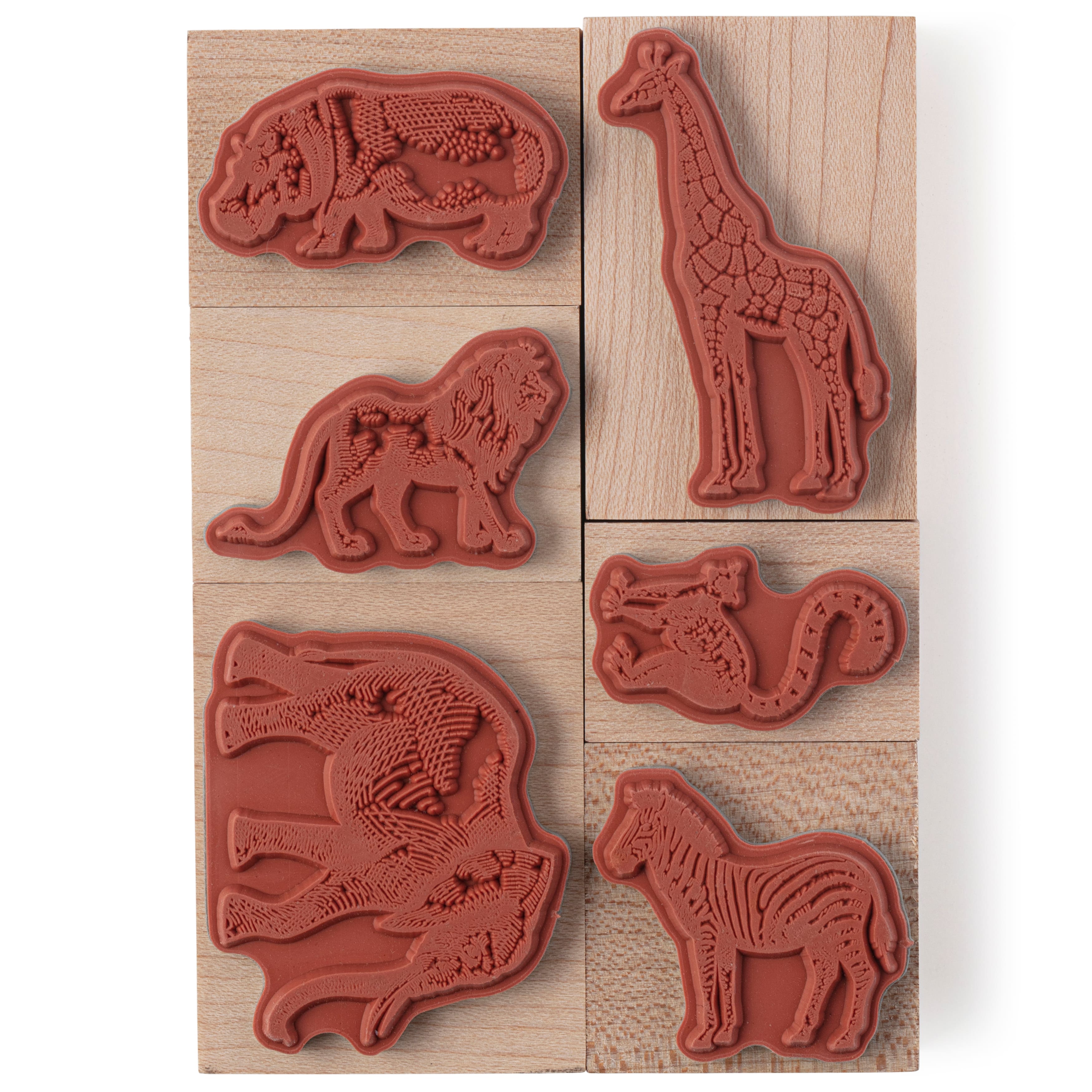 African Animals Wood Stamp Set by Recollections&#x2122;