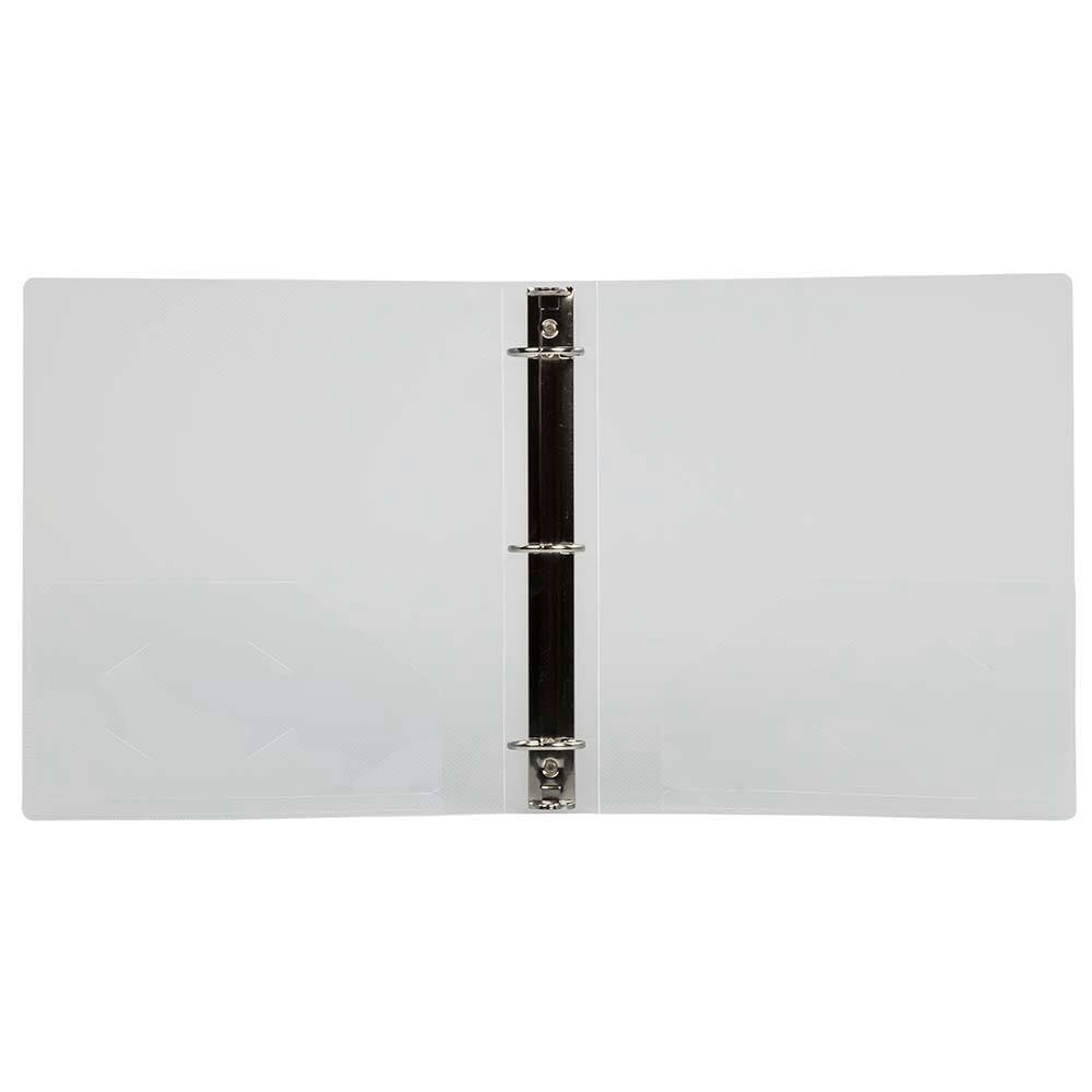 JAM Paper 1.5&#x22; Glass Twill Plastic 3-Ring Binder