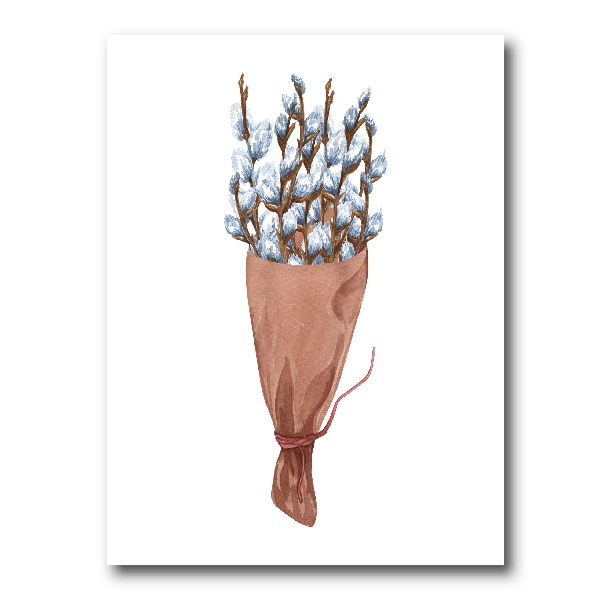 Designart - Bunch of Willow Twigs I - Farmhouse Canvas Wall Art Print