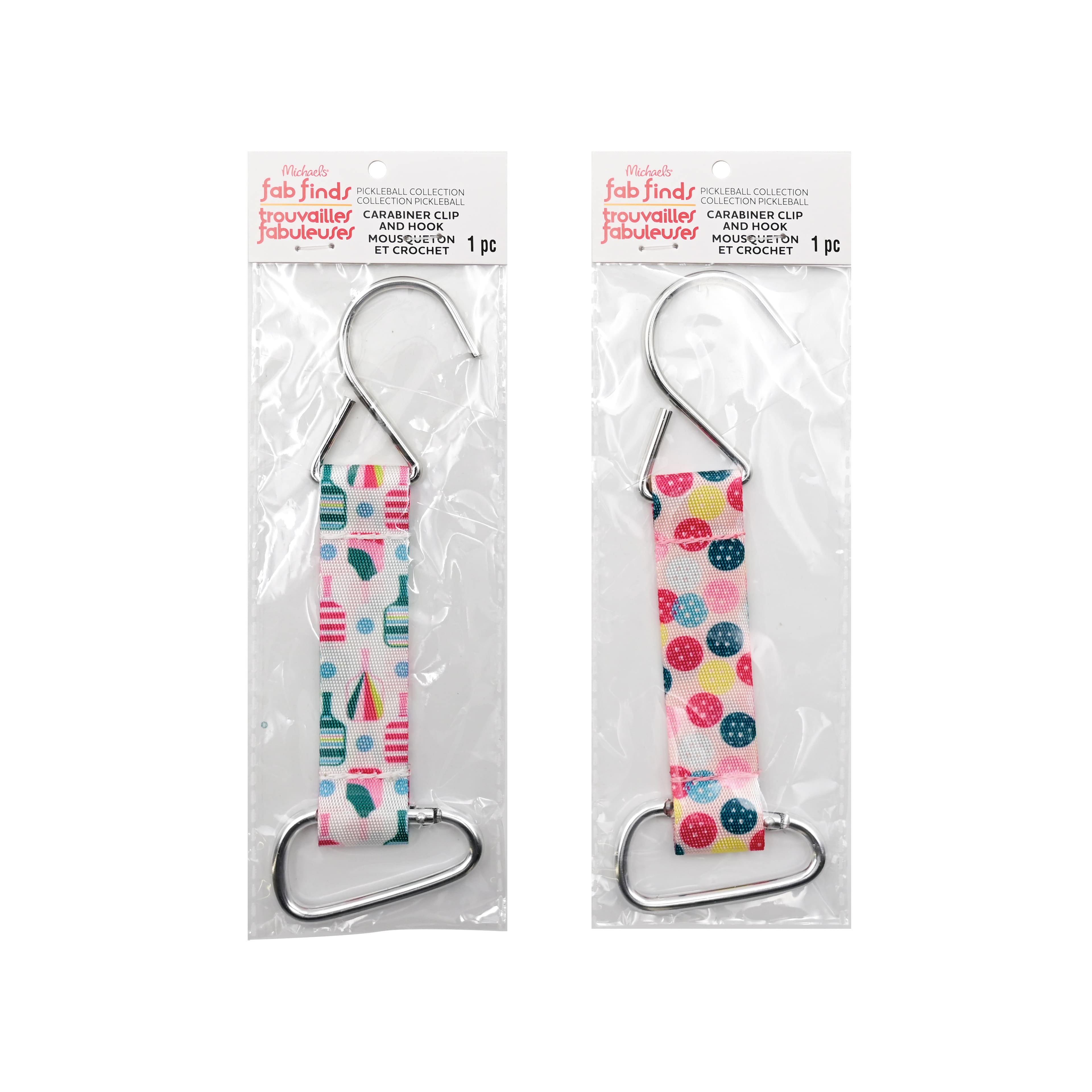 Assorted Pickleball Carabiner Clip &#x26; Hook, 1pc. by Fab Finds