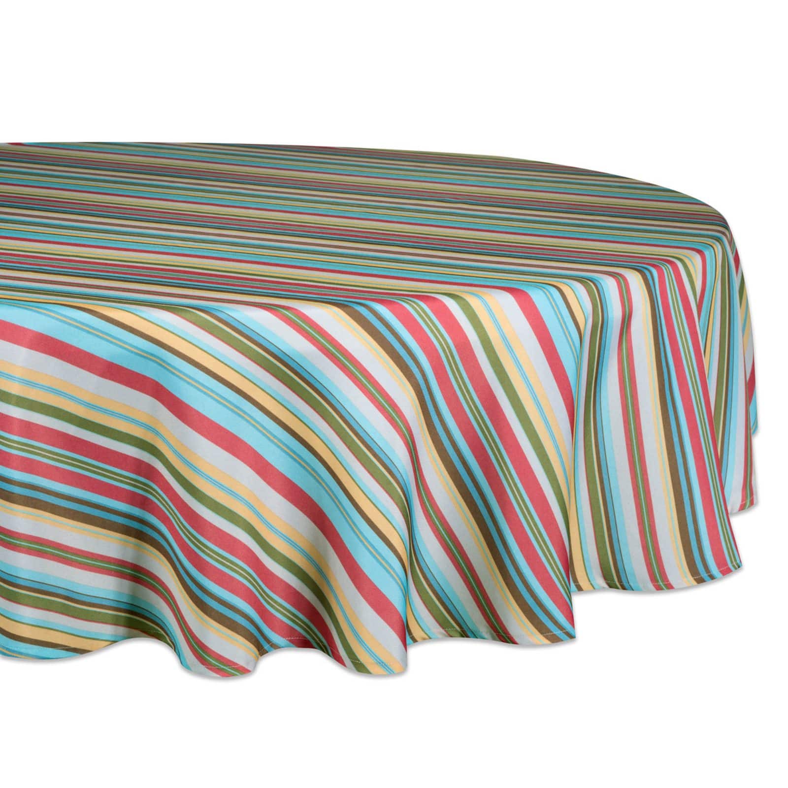 DII® 60" Round Summer Stripe Outdoor Tablecloth