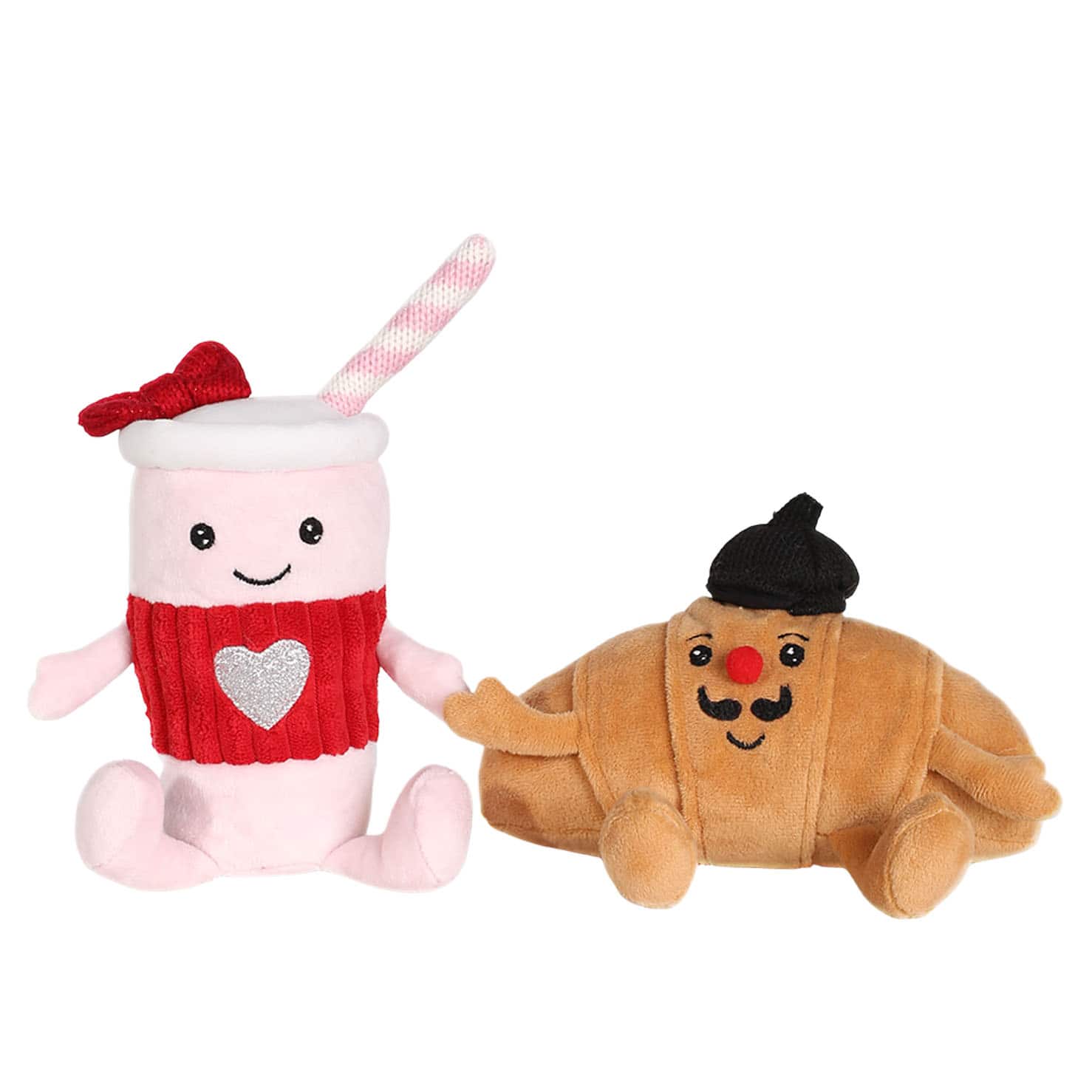 13" Iced Coffee & Croissant Couple Tabletop Décor by Celebrate It™