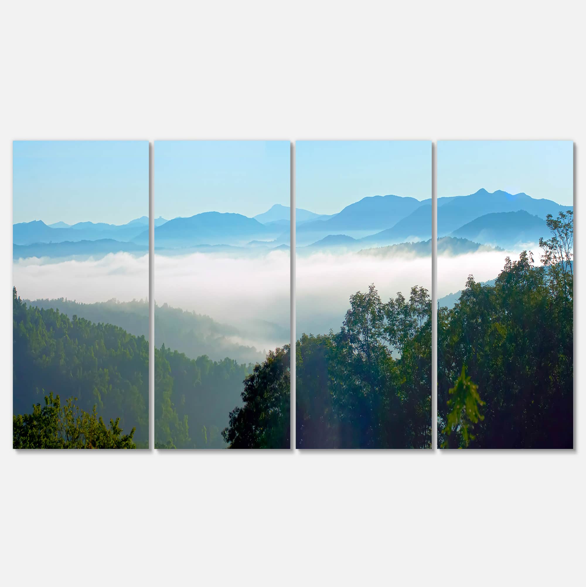 Designart - Morning in Blue Ridge Parkway - Landscape Canvas Art Print