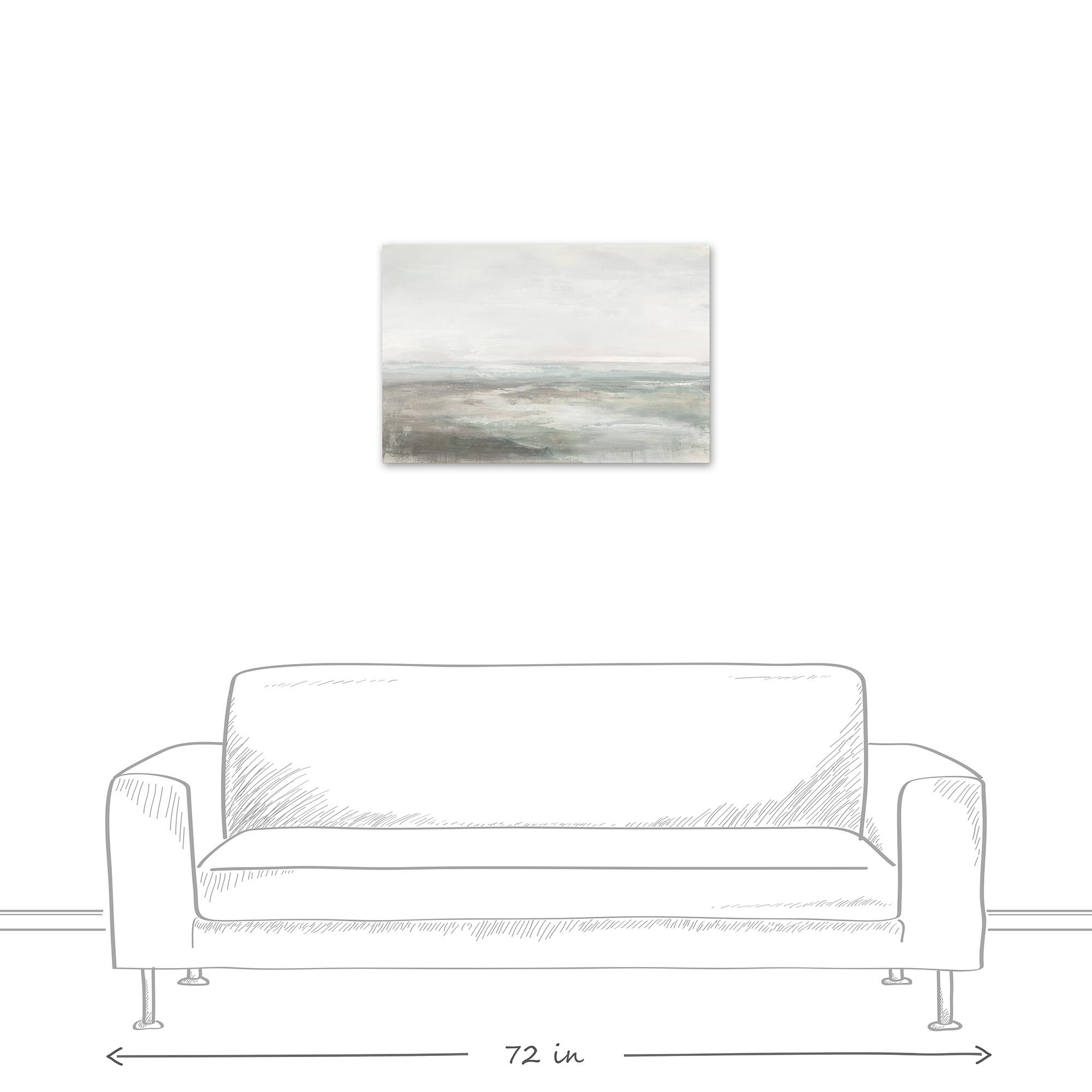 Abstract Seascape 30&#x22; x 20&#x22; Canvas Wall Art