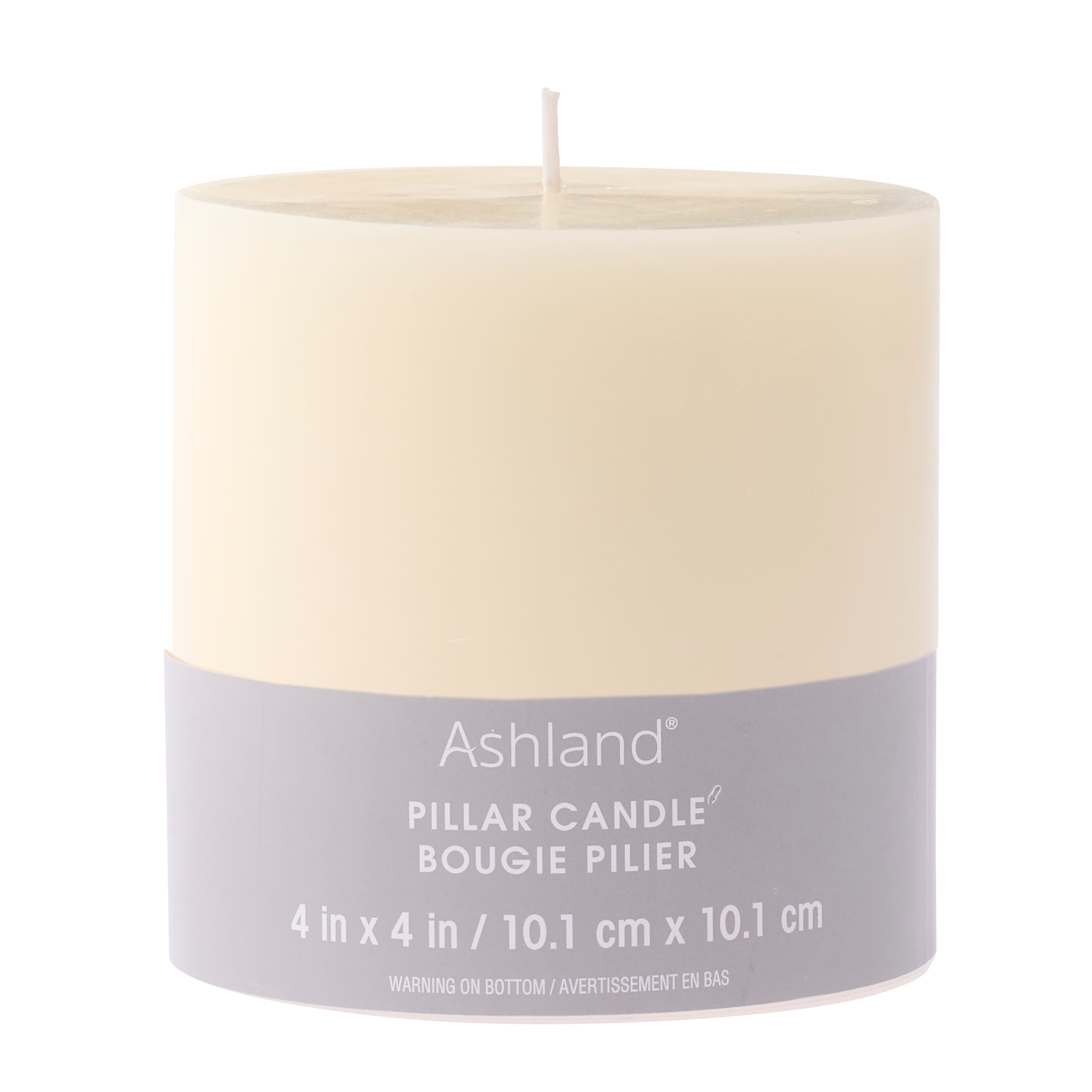 12 Pack: 4" x 4" Ivory Pillar Candle by Ashland®