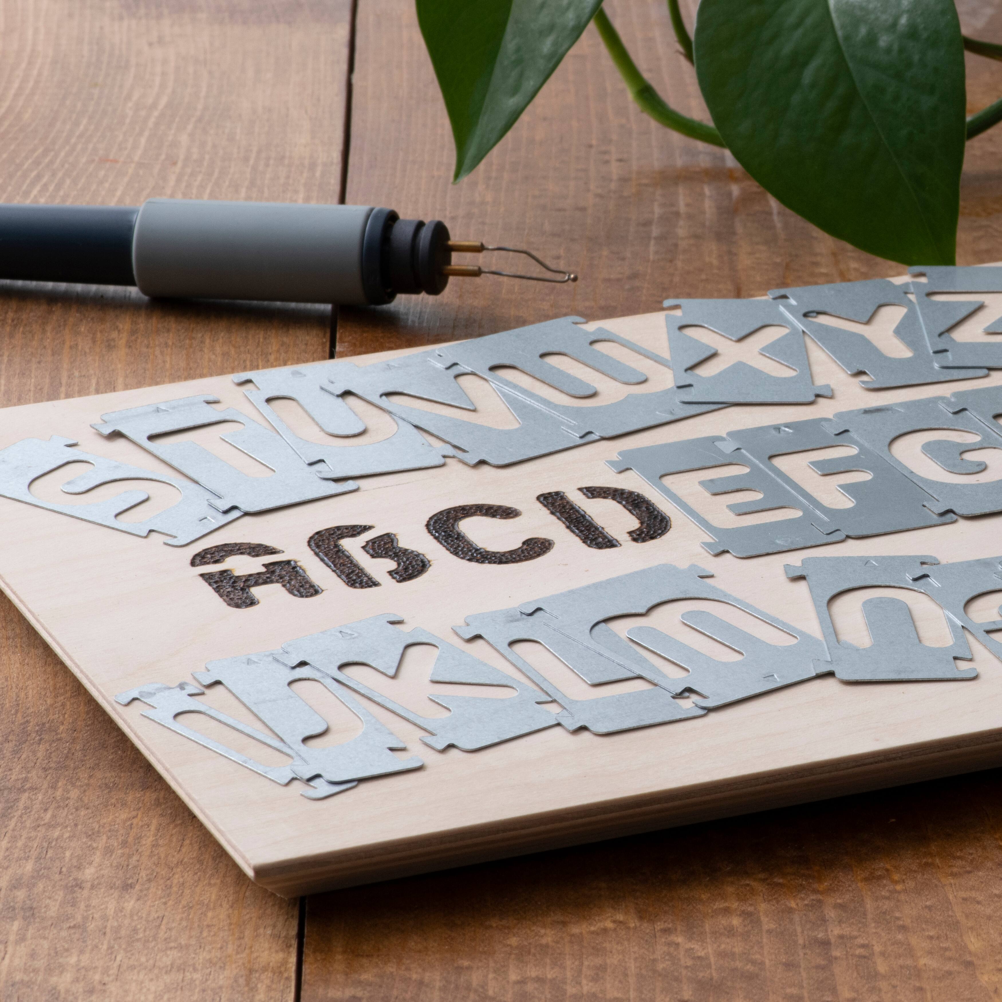 6 Packs: 26 ct. (156 total) Walnut Hollow&#xAE; Creative Woodburner&#xAE; Alphabet Stencils