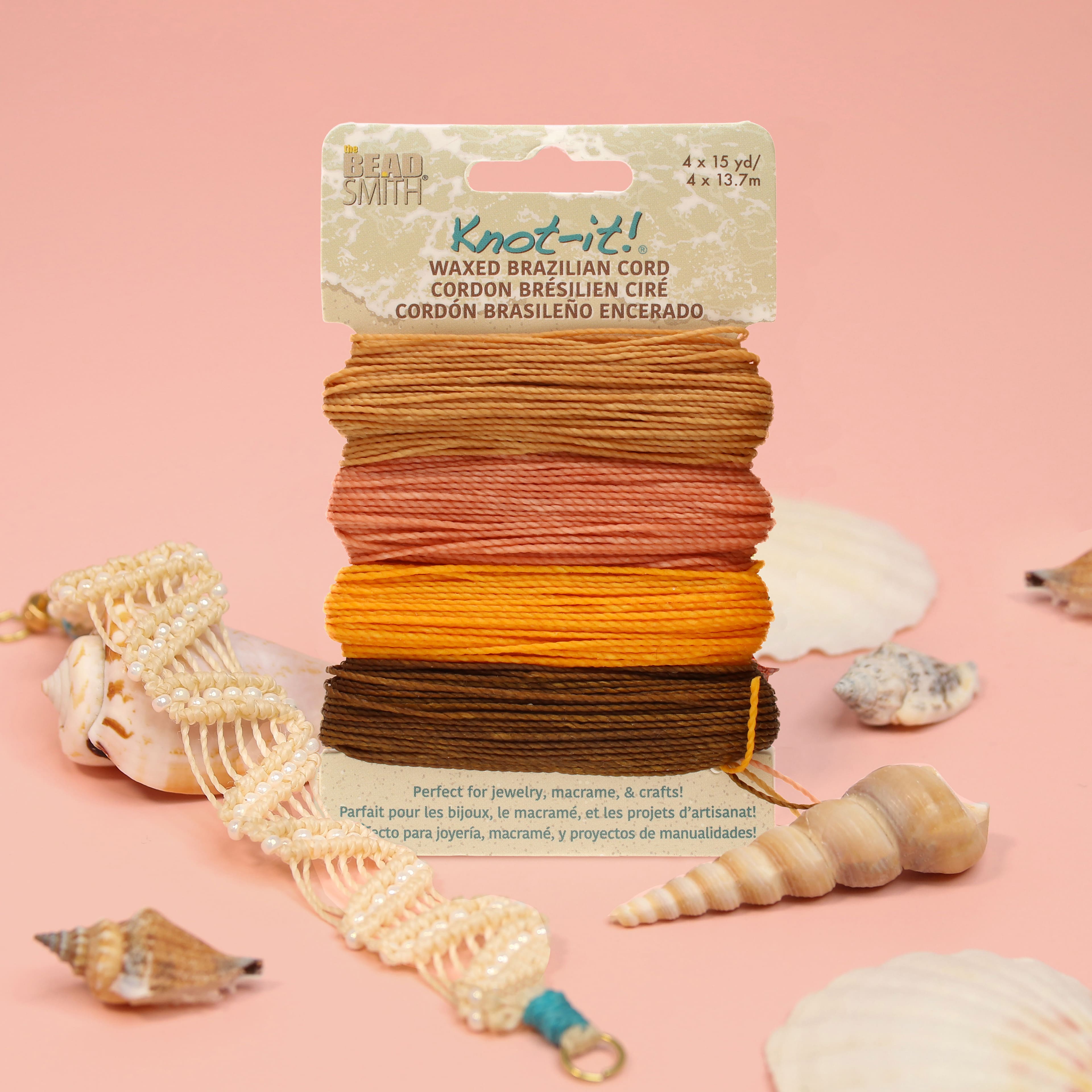Beadsmith® Knot-it!™ Pumpkin Spice Waxed Brazilian Cord