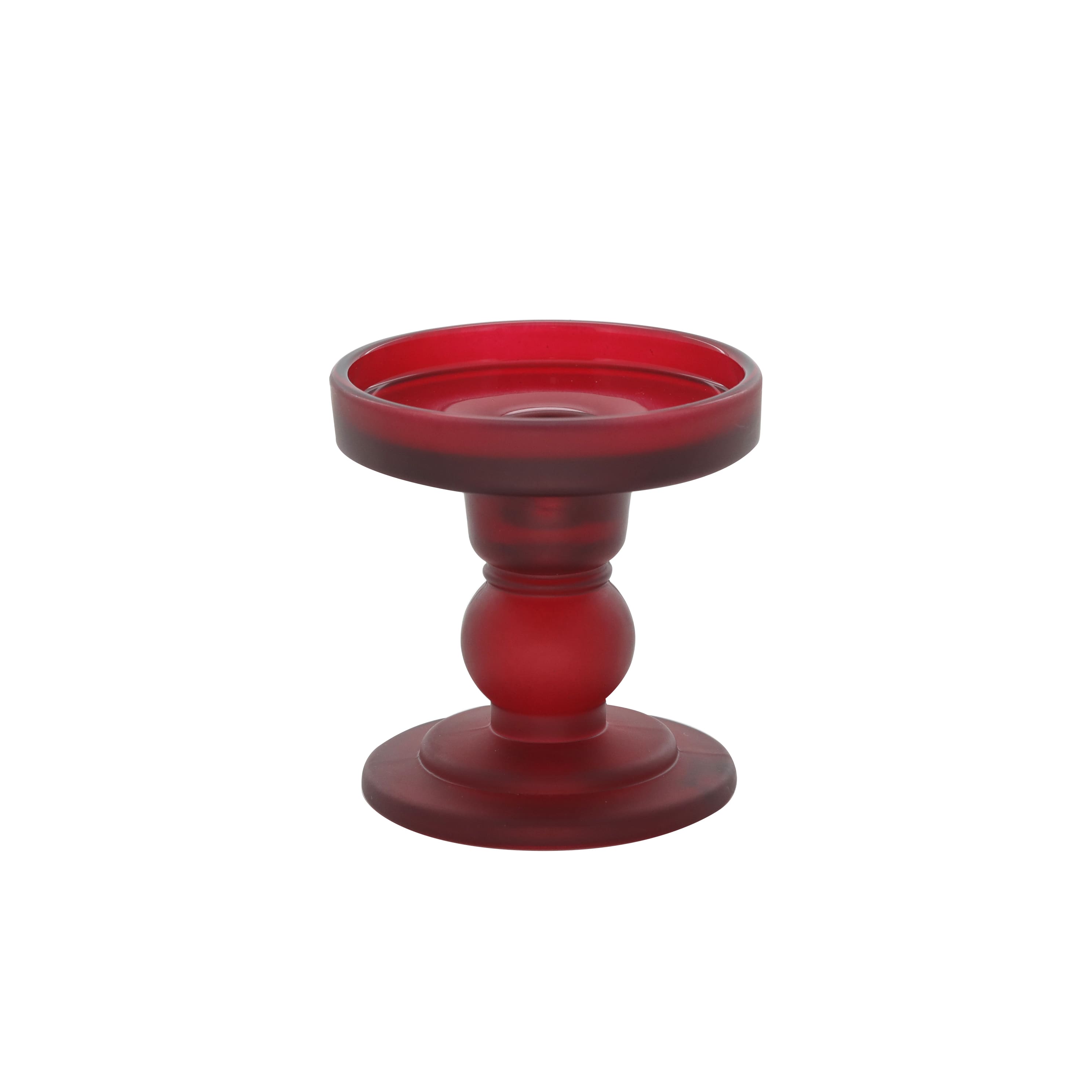 Small Red Glass Candle Holder by Ashland&#xAE;