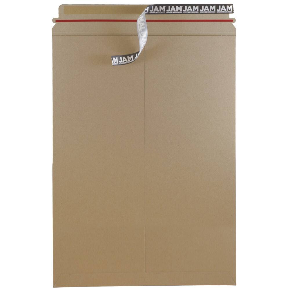 JAM Paper 13" x 18" Flat Photo Mailer Peel & Seal Closure Envelopes, 6ct.