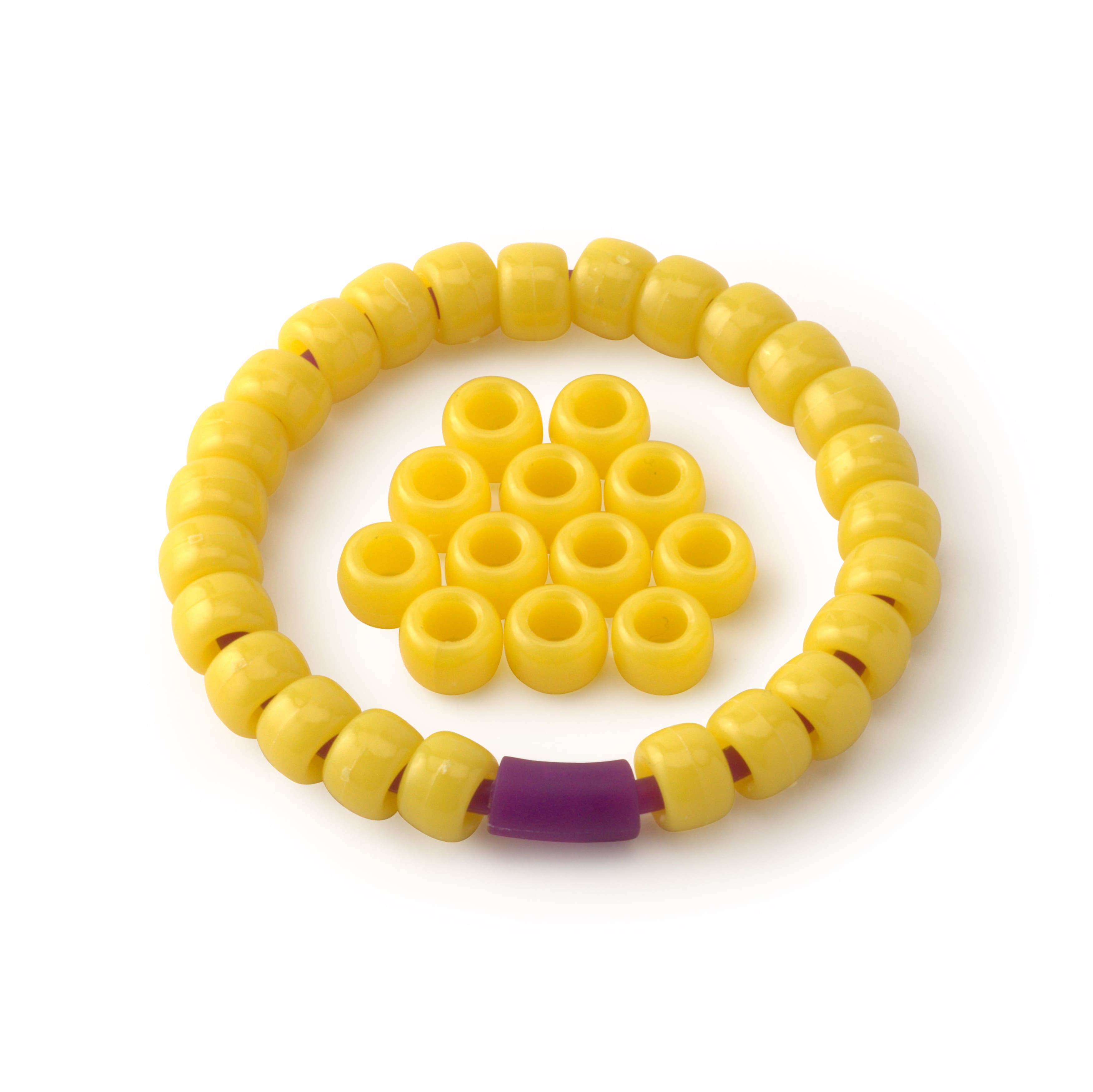 12 Packs: 580 ct. (6,960 total) Opaque Pony Beads by Creatology™, 6mm x 9mm