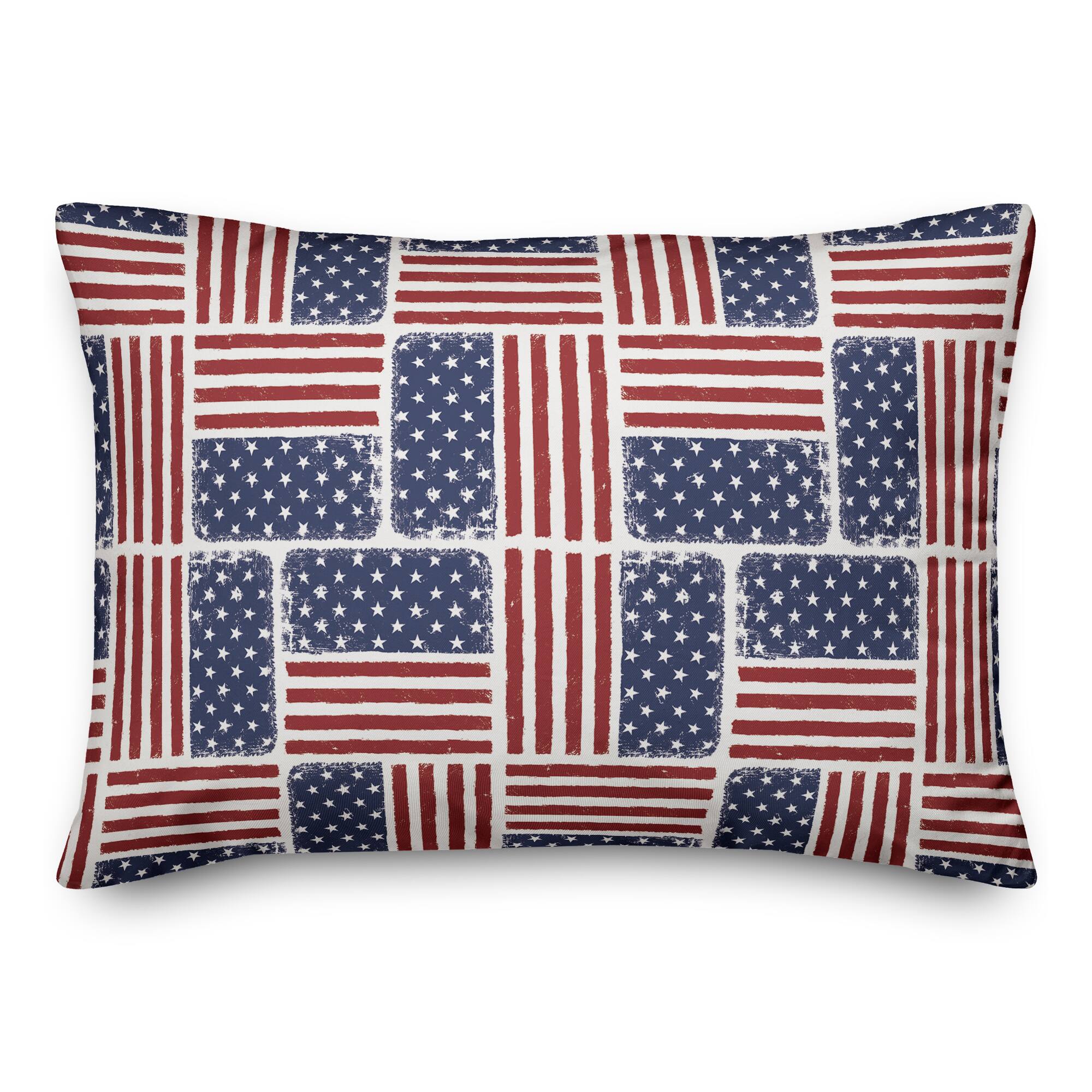 Americana Flag Accent Pillow