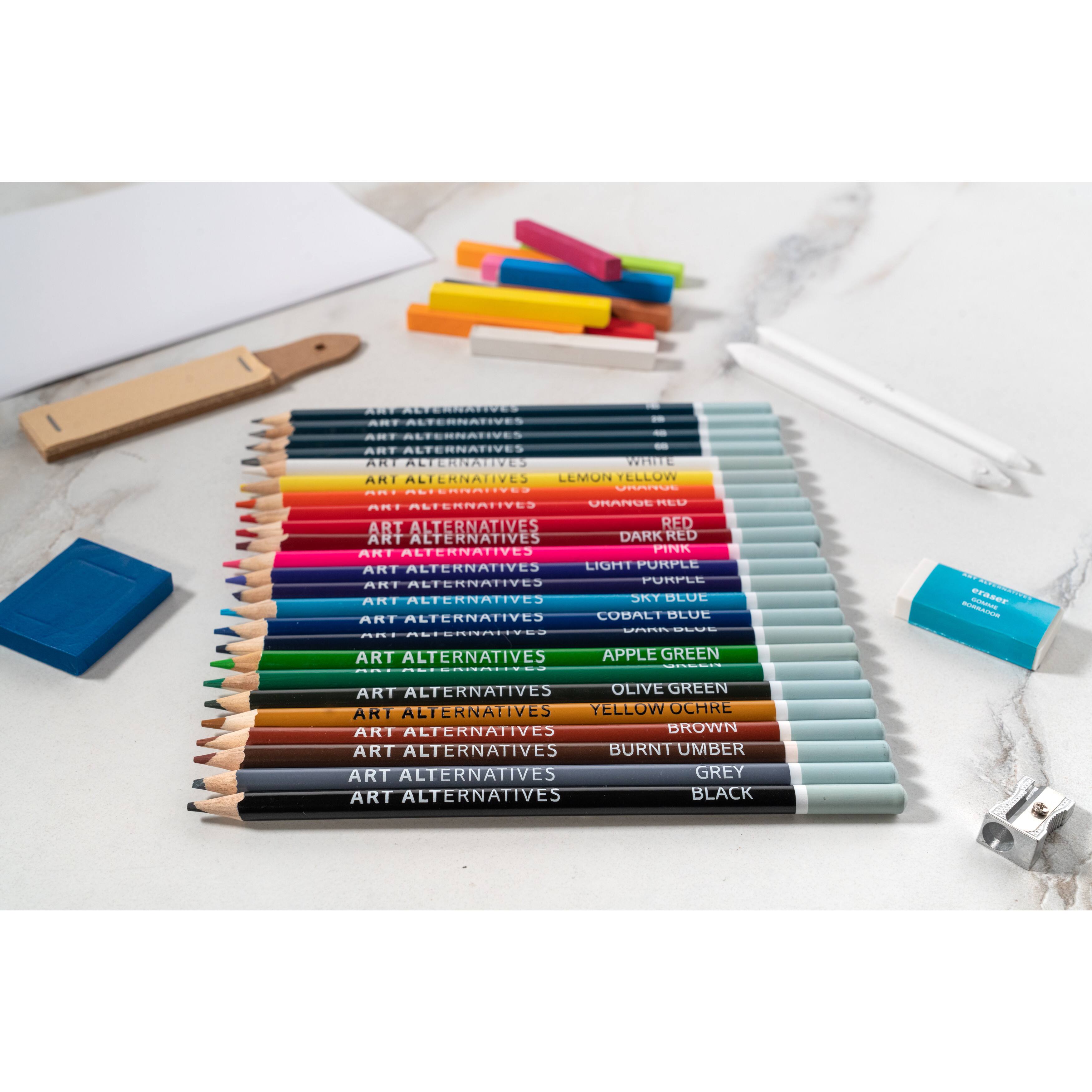 Art Alternatives 60-Piece Artist Drawing Art Set
