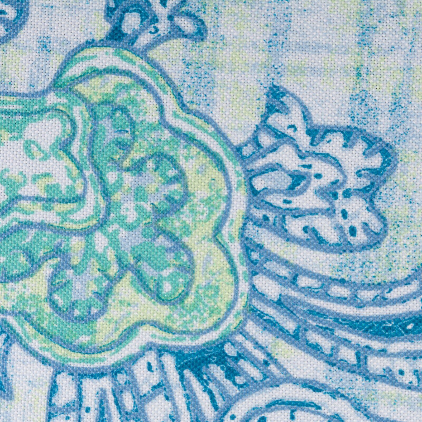 DII® Blue Watercolor Paisley Print Outdoor Napkins, 6ct.