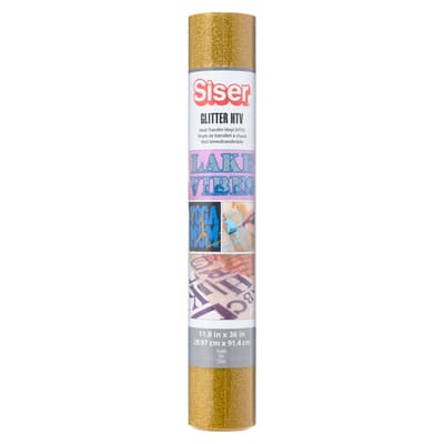 Siser Glitter Heat Transfer Vinyl, 120 in Old Gold | 11.8 x 10yd | Michaels