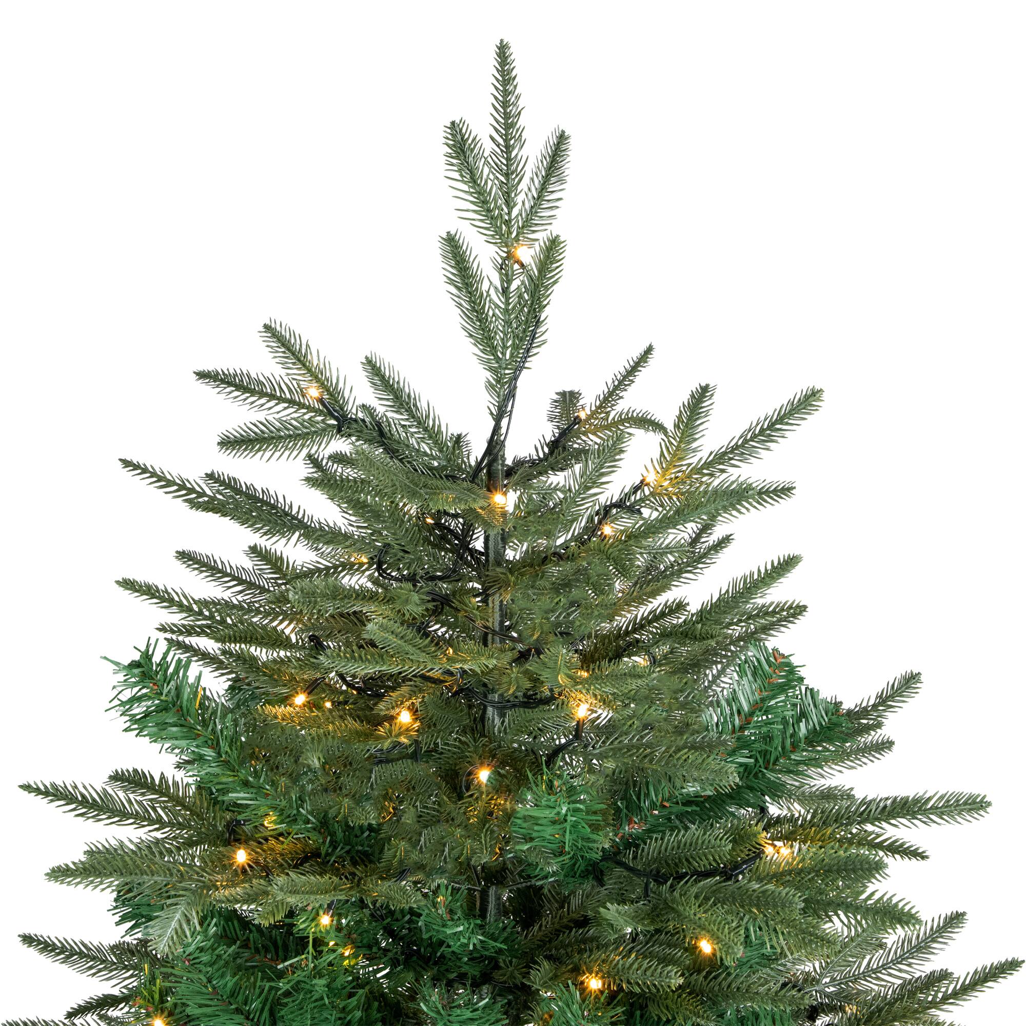 6.5ft. Pre-Lit Hudson Fir Full Artificial Christmas Tree, Warm White LED Lights
