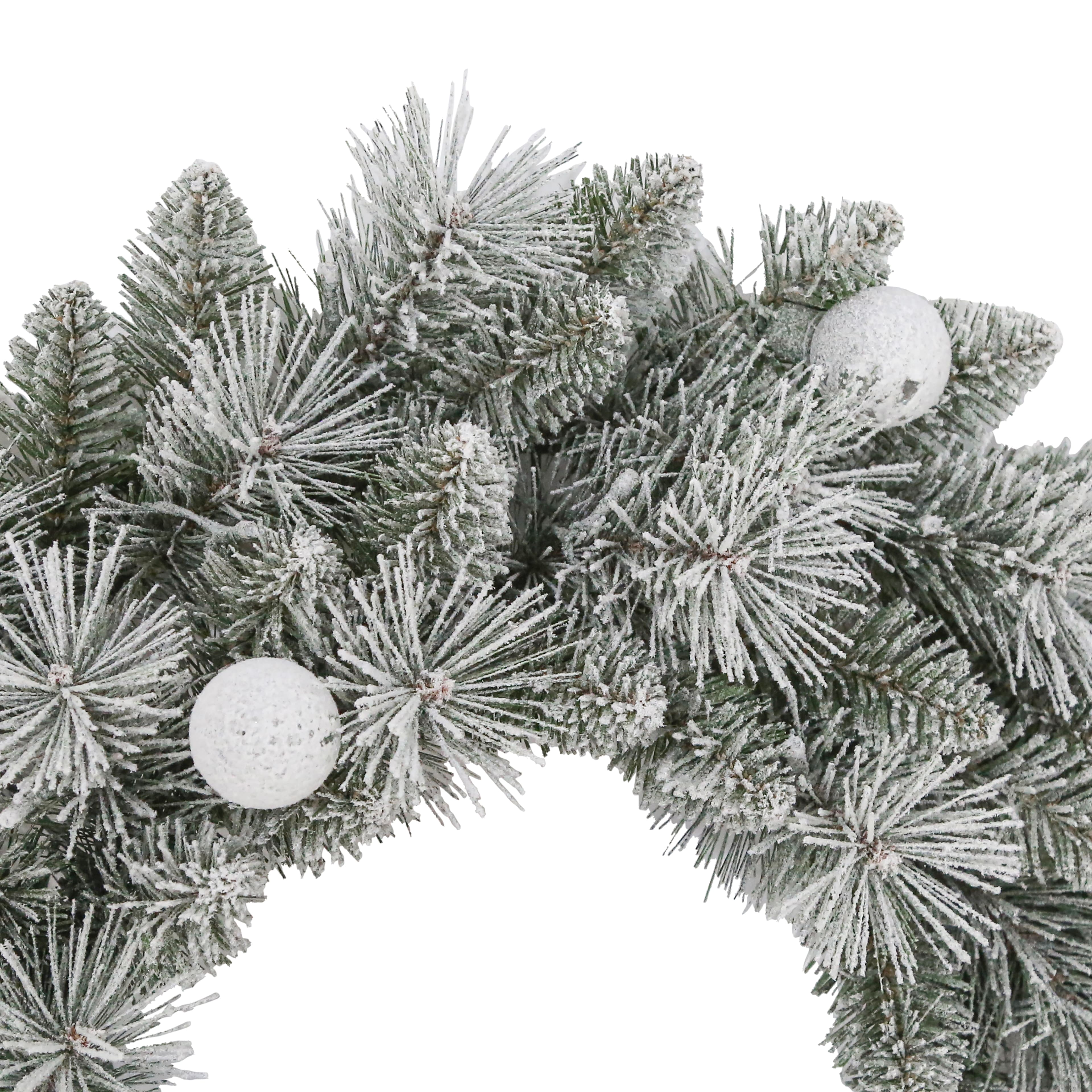 24&#x22; Pre-Lit Glacier Fir Wreath by Ashland&#xAE;