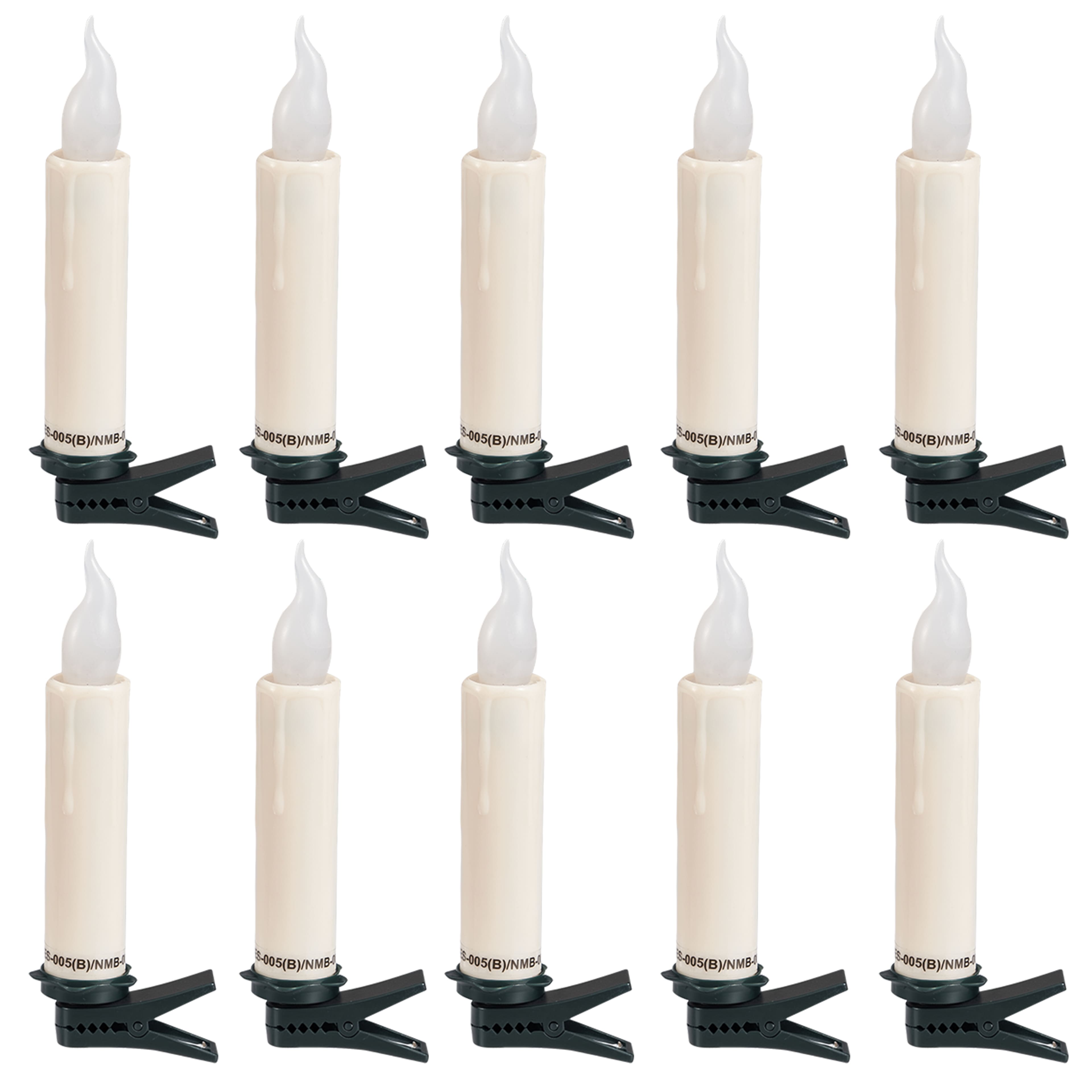 4&#x22; Warm White LED Clip-On Candles, 10ct. by Ashland&#xAE;