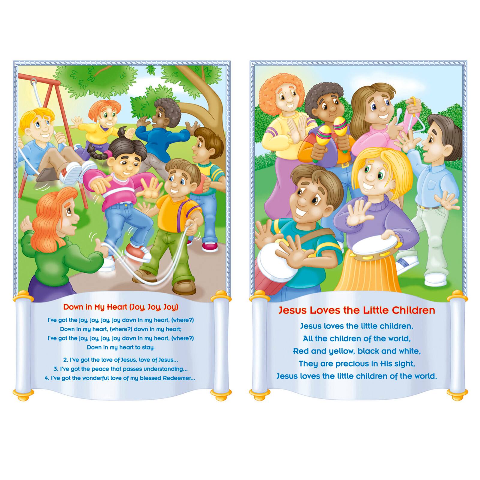 North Star Teacher Resources Children's Bible Songs Bulletin Board Chart Set