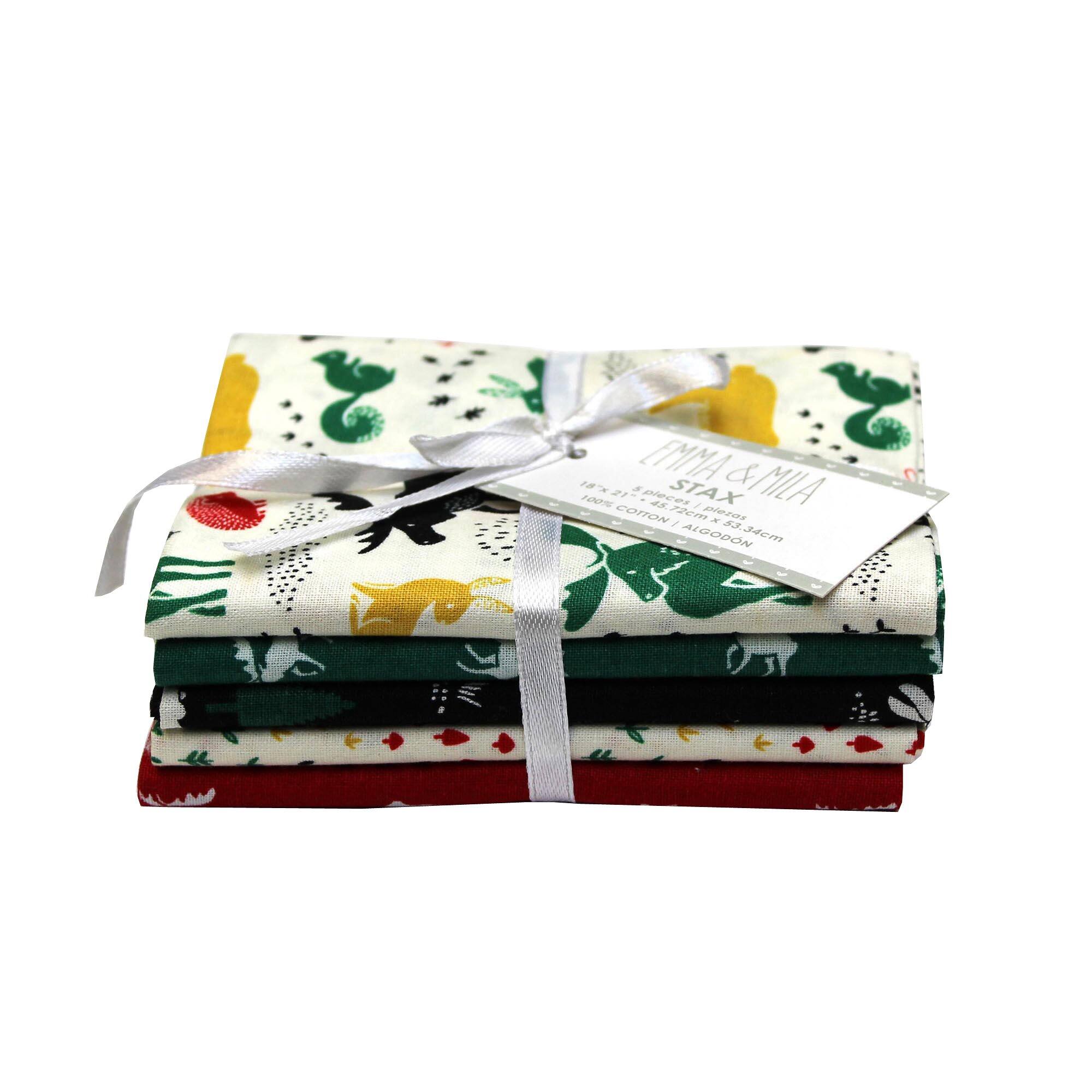 Emma & Mila® Hudson Cotton Fabric Bundle, 4ct.