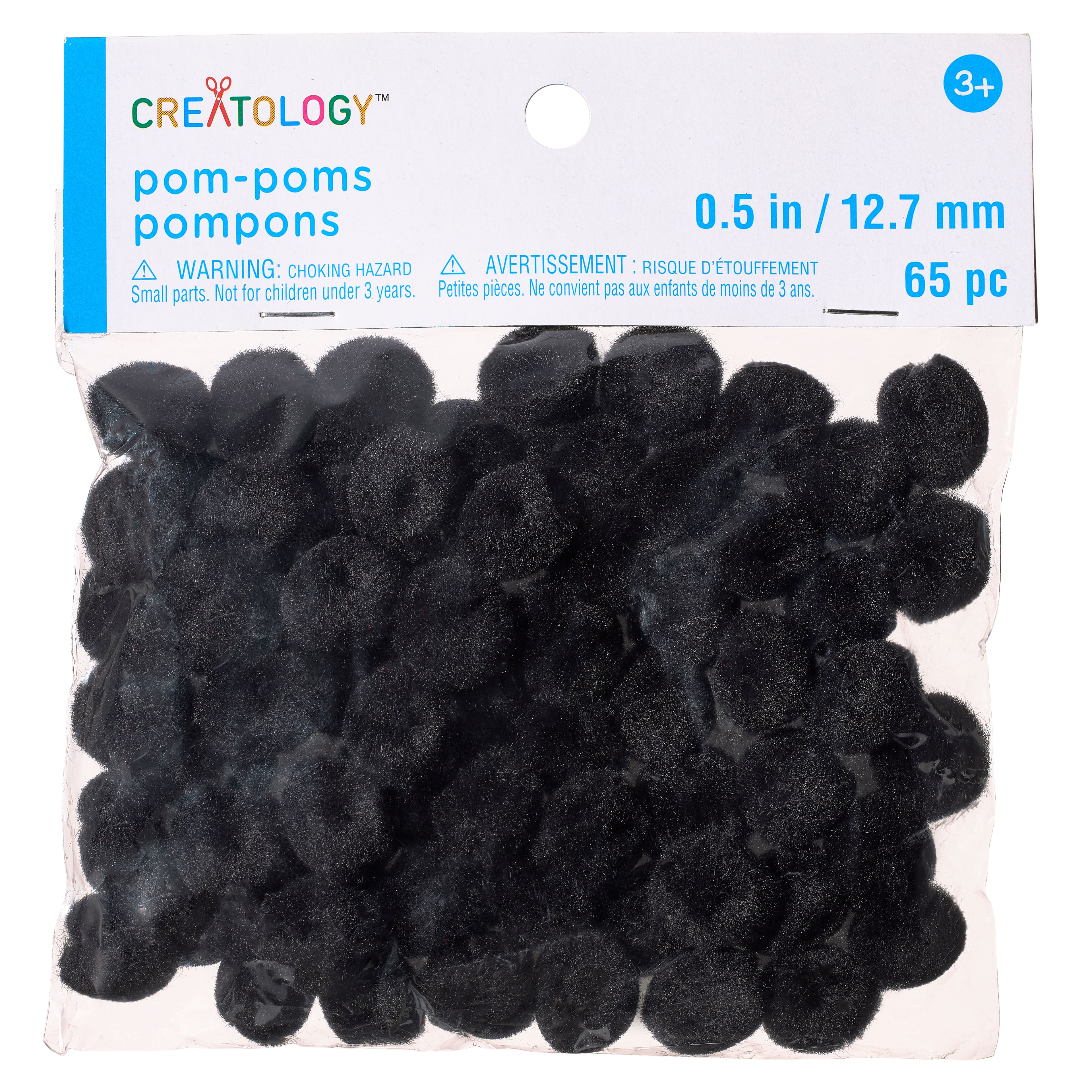 24 Packs: 65 ct. (1,560 total) 1/2" Pom Poms by Creatology