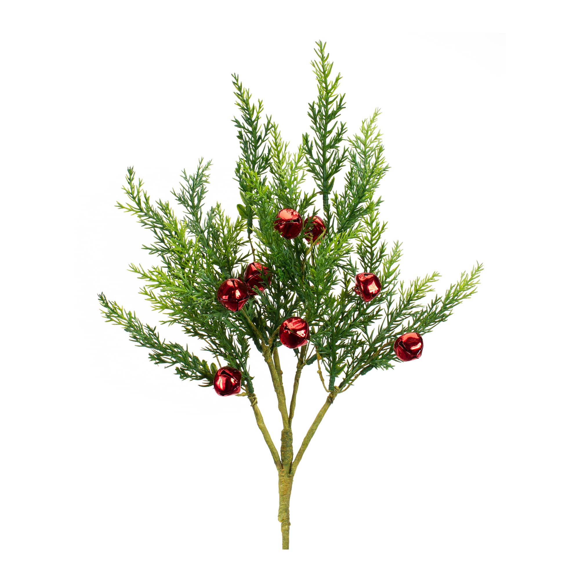 9 Pack Artificial Christmas Picks Assorted Pine Stems Faux Pine Sprays with  Berries Pine Cones Jingle Bells Cedar Spruce for Christmas Floral