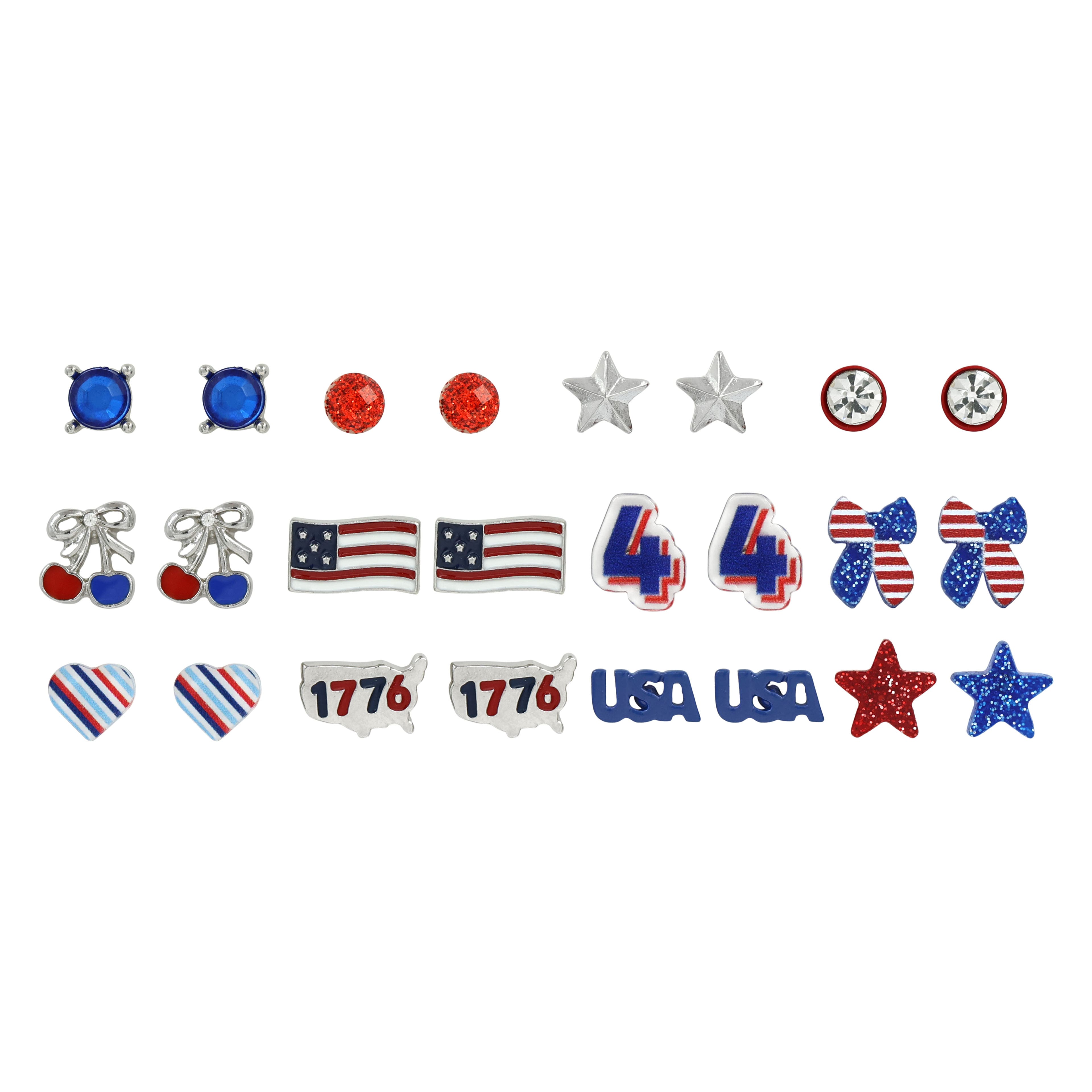 Patriotic Earrings Value Pack by Celebrate It&#x2122;