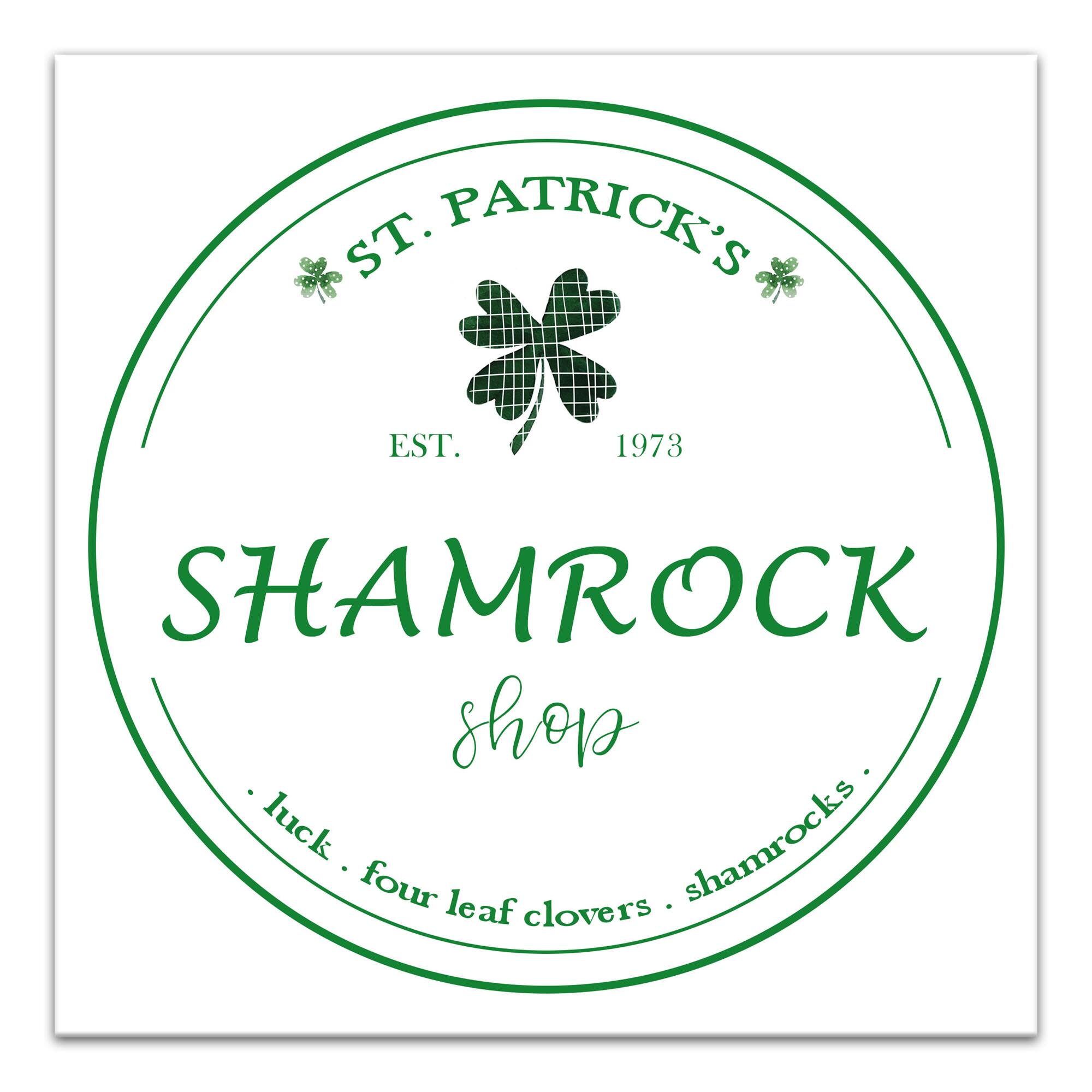 Shamrock Shop 16" x 16" Canvas Wall Art