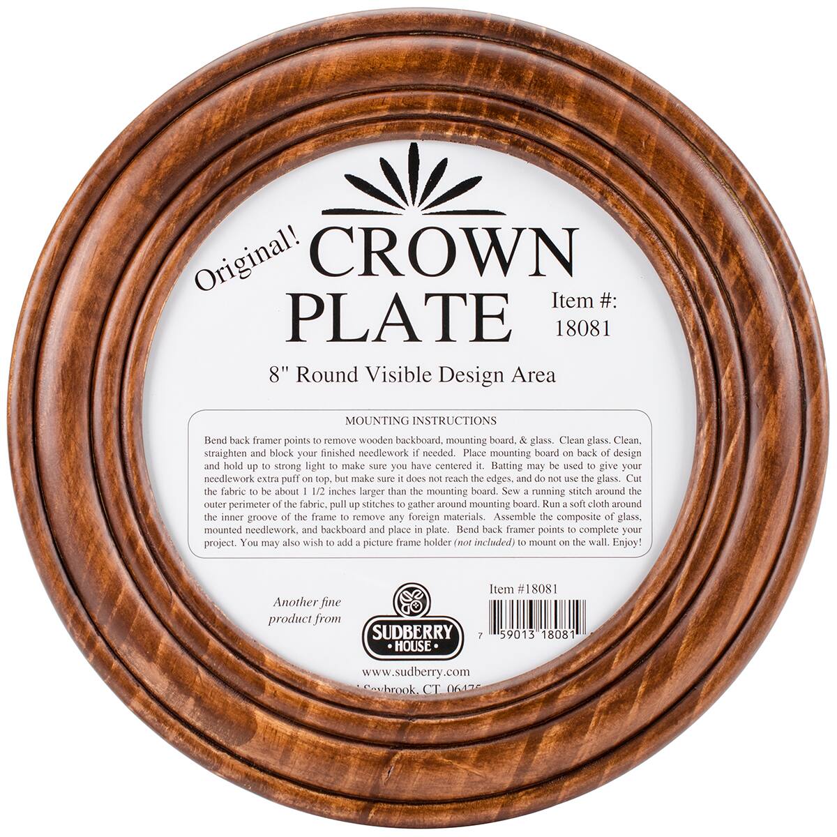 Sudberry House Mahogany Crown Plate