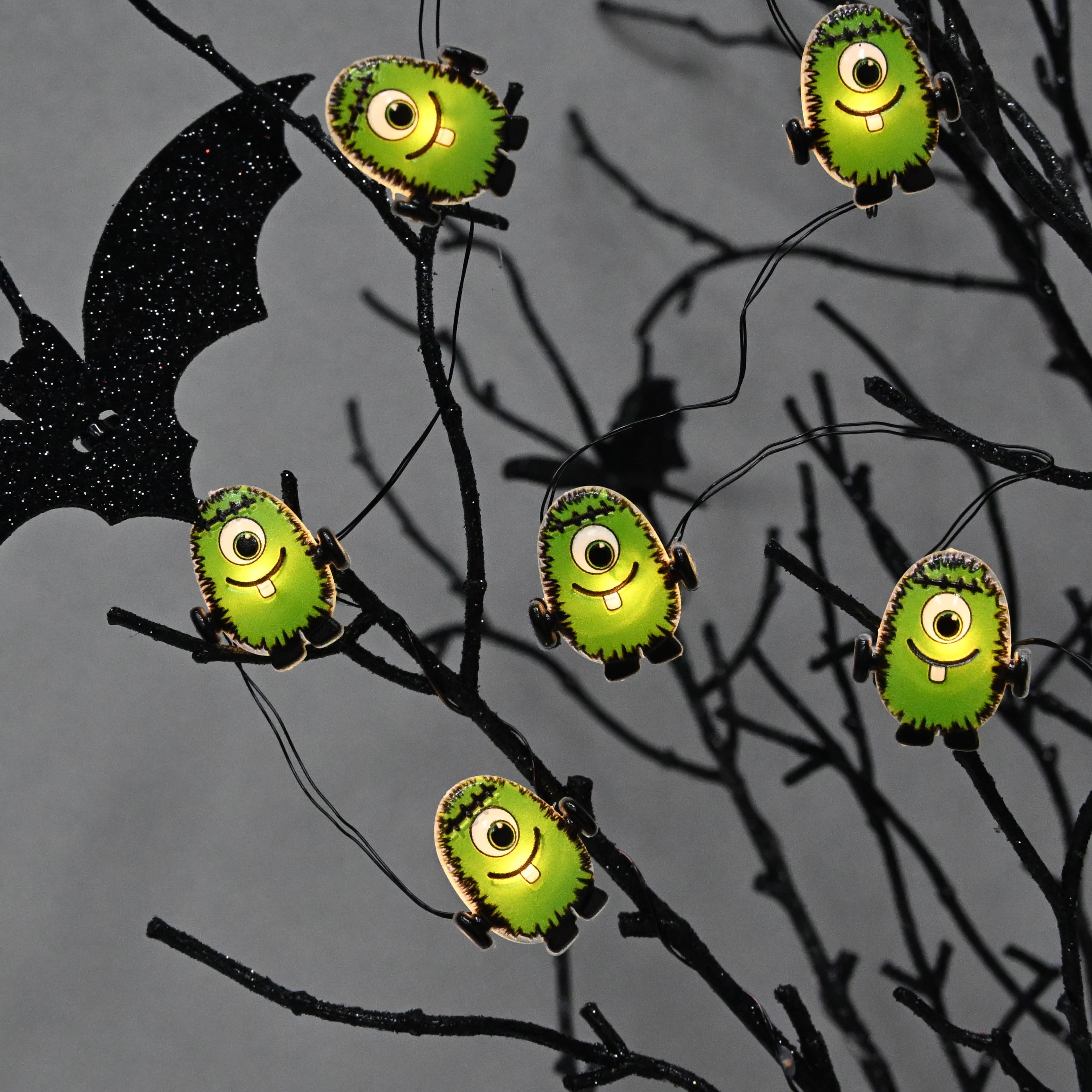 18ct. Warm White LED Monster Icon String Lights by Ashland®