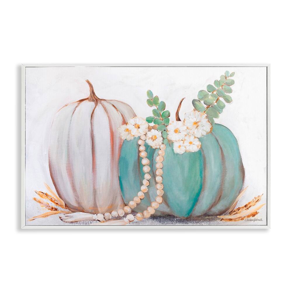Stupell Industries Country Fall Pumpkins Framed Giclee Art