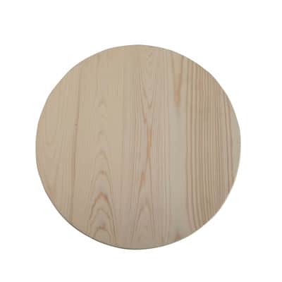 12" Unfinished Wooden Circle Plaque by Make Market® image