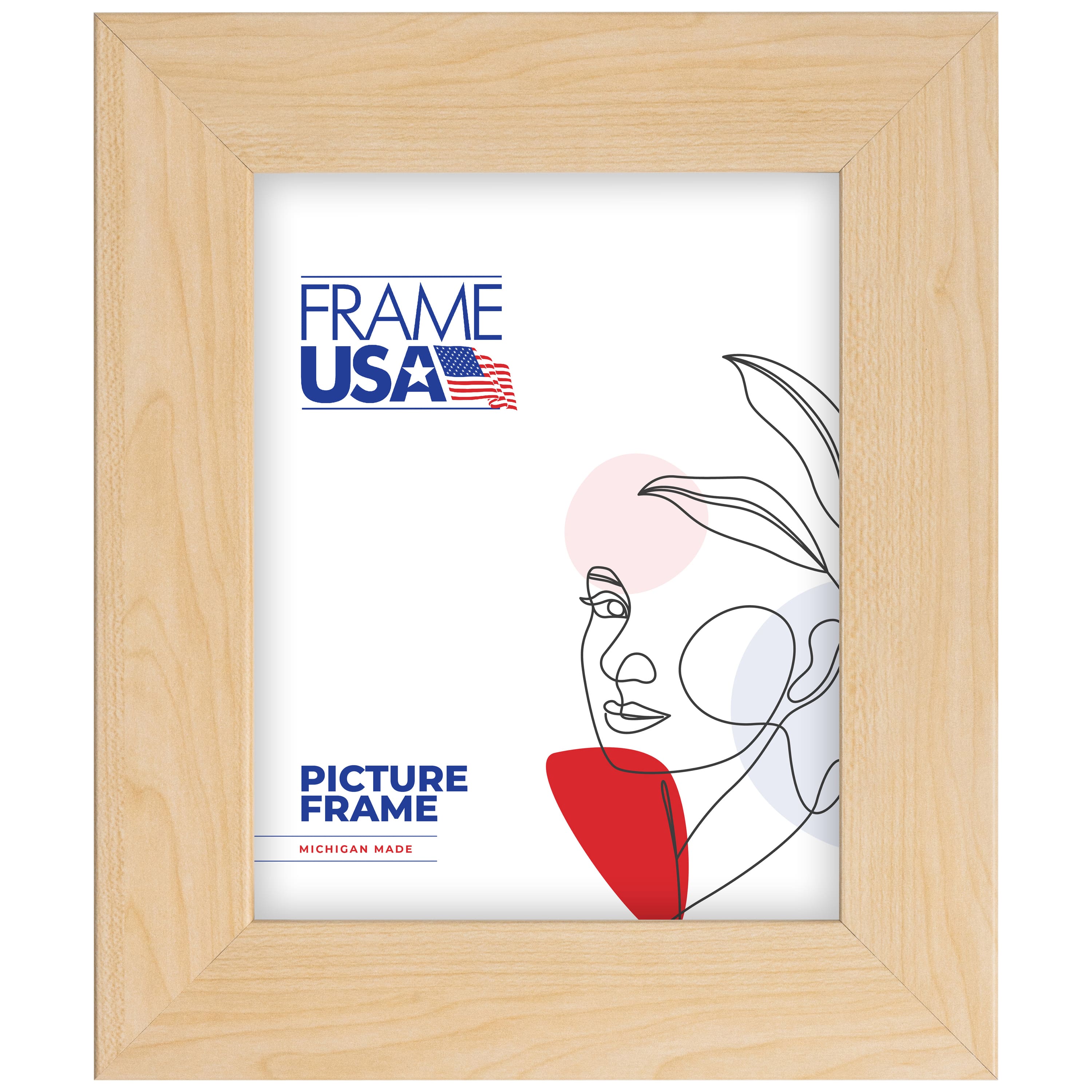 Frame USA Corporate Wide American Maple Single Image Picture Frame