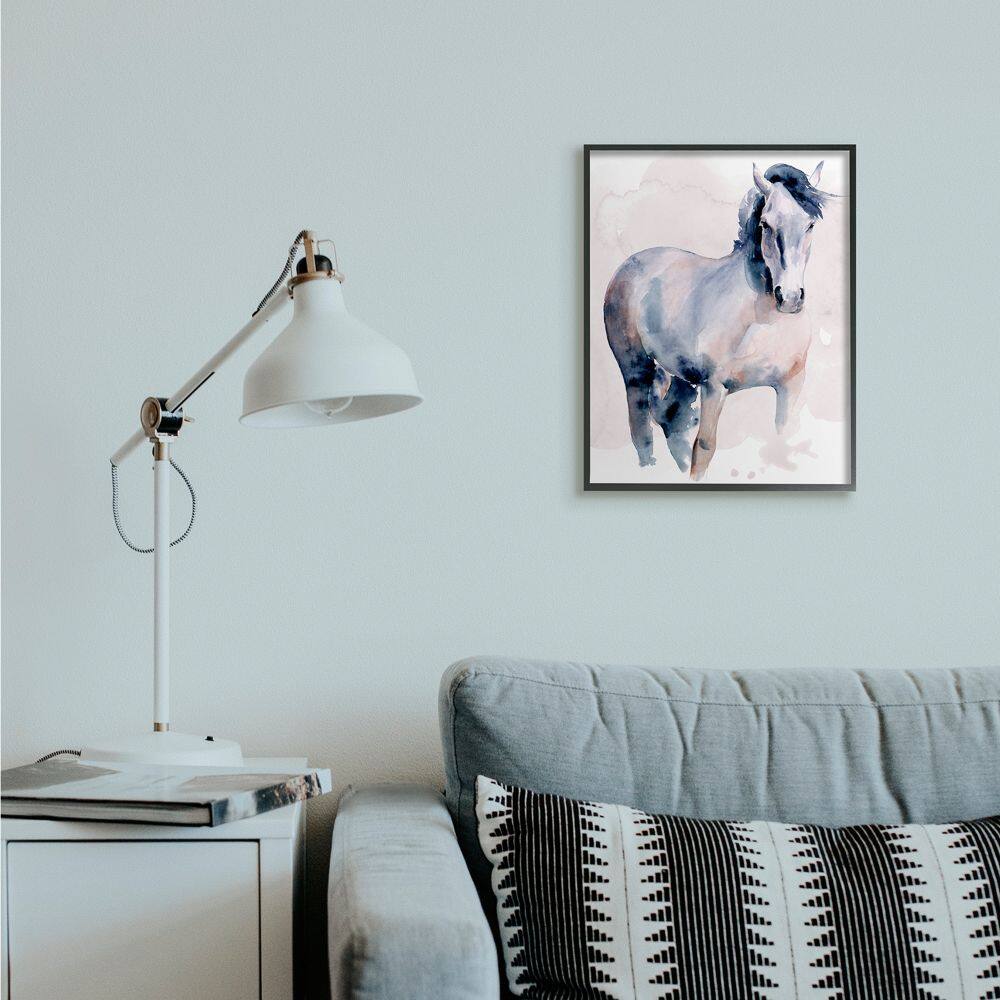 Stupell Industries Horse Figure Watercolor Wall Art