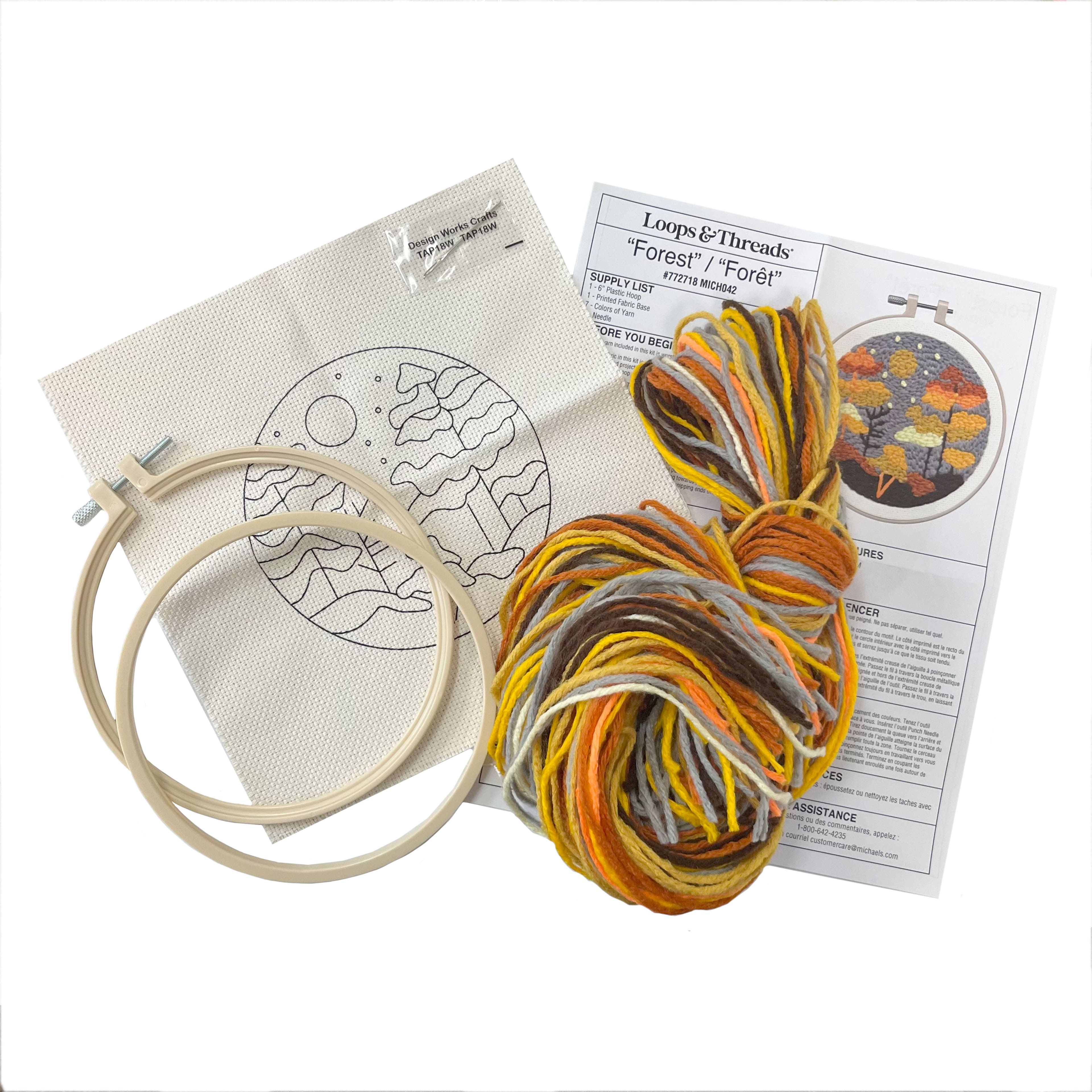 6" Forest Punch Needle Kit by Loops & Threads®
