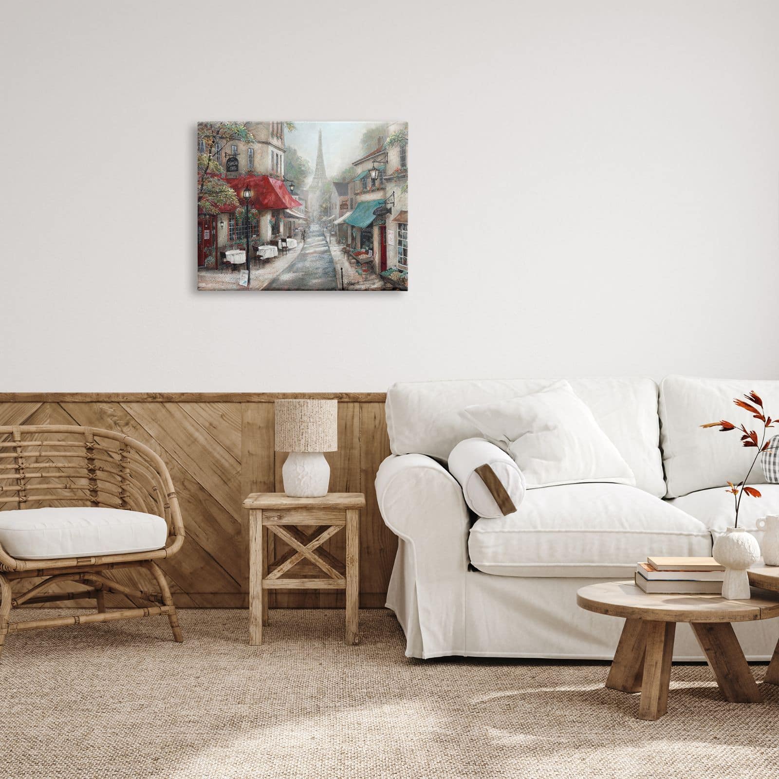 Stupell Industries Parisian City Streets Traditional Countryside Bistro Architecture Canvas Wall Art