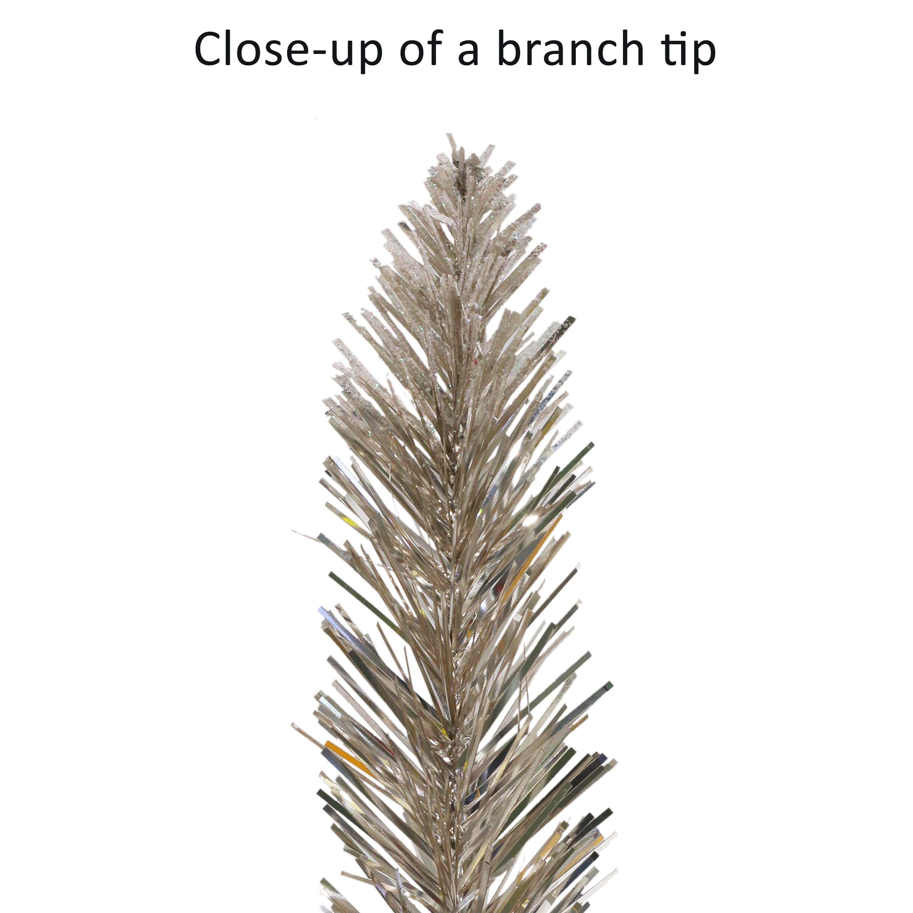 4ft. Pre-Lit Rose Gold Artificial Christmas Tree in Burlap Sac, Clear Lights