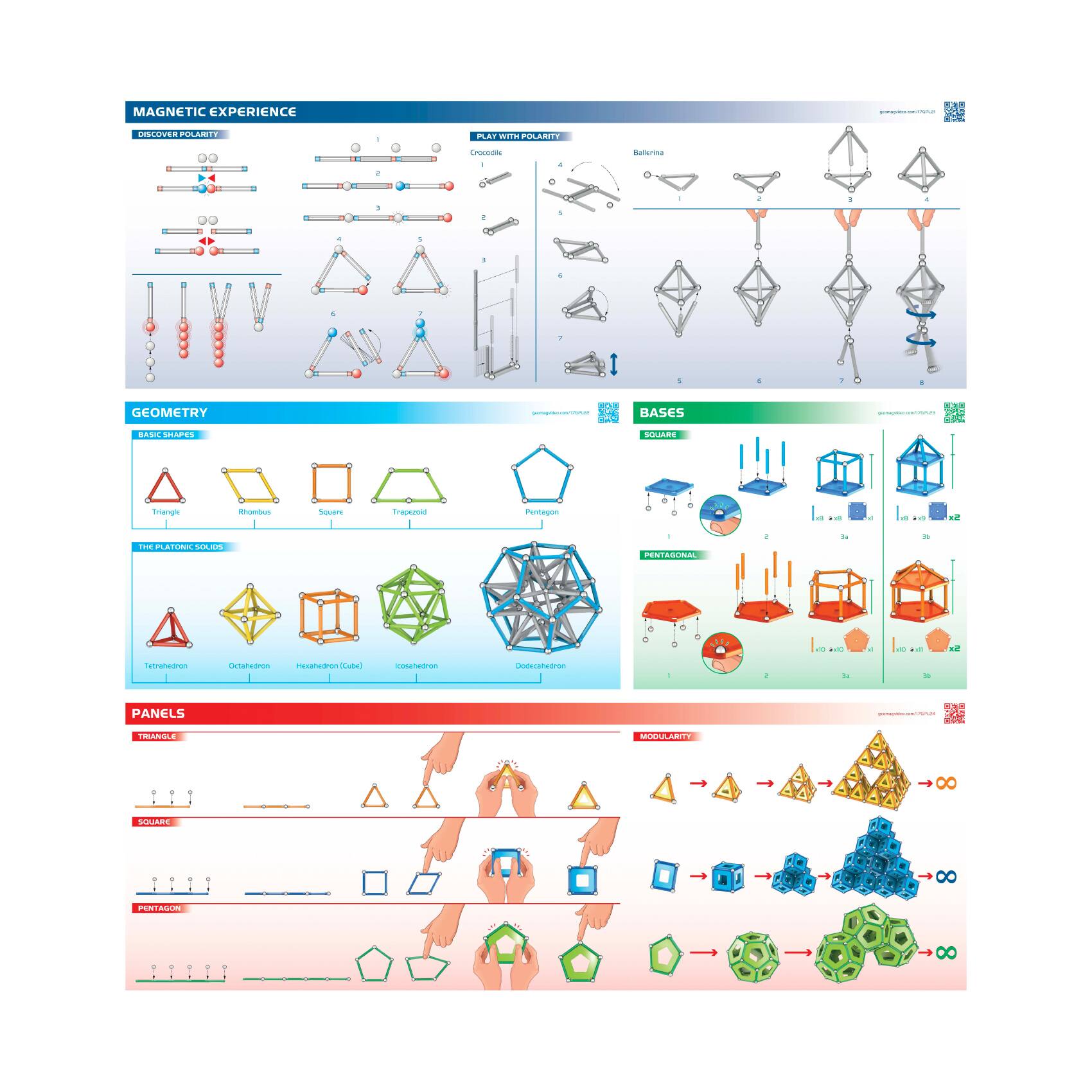 Geomag Panels 192-Piece Magnetic Construction Set