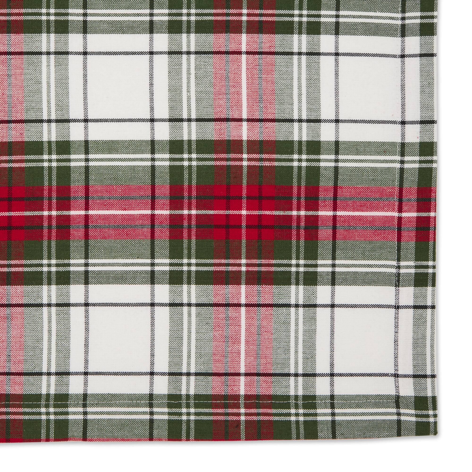 DII&#xAE; Christmas Plaid Placemats, 6ct.