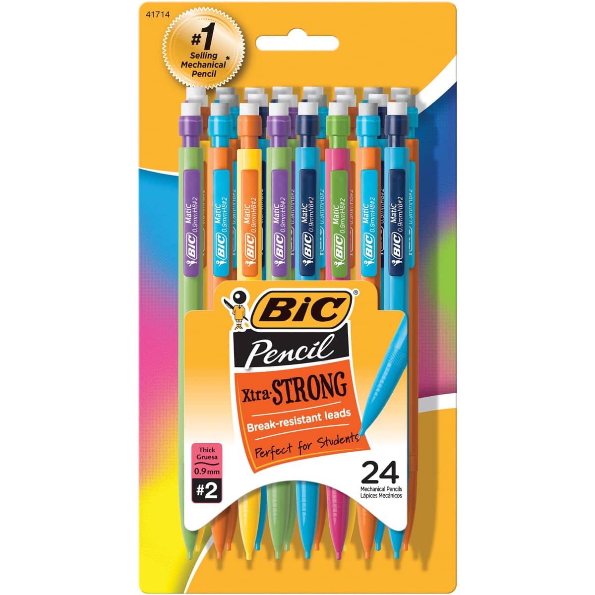 BIC&#xAE; Xtra-Strong 0.9mm Assorted Barrels Mechanical Pencils, 24ct.
