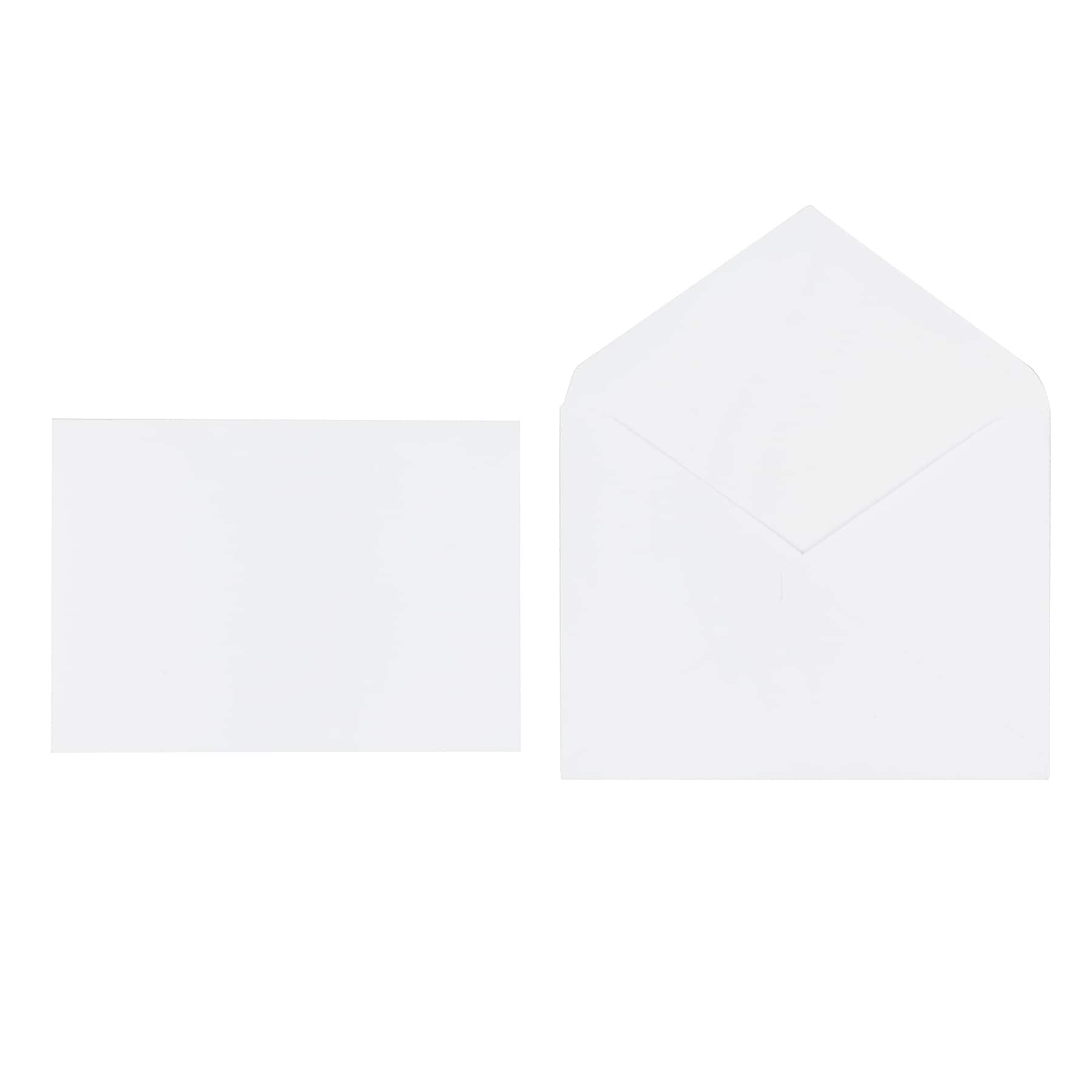 24 Packs: 25 ct. (600 total) White Cards &#x26; Envelopes by Recollections&#x2122;, 4&#x22; x 5.5&#x22;