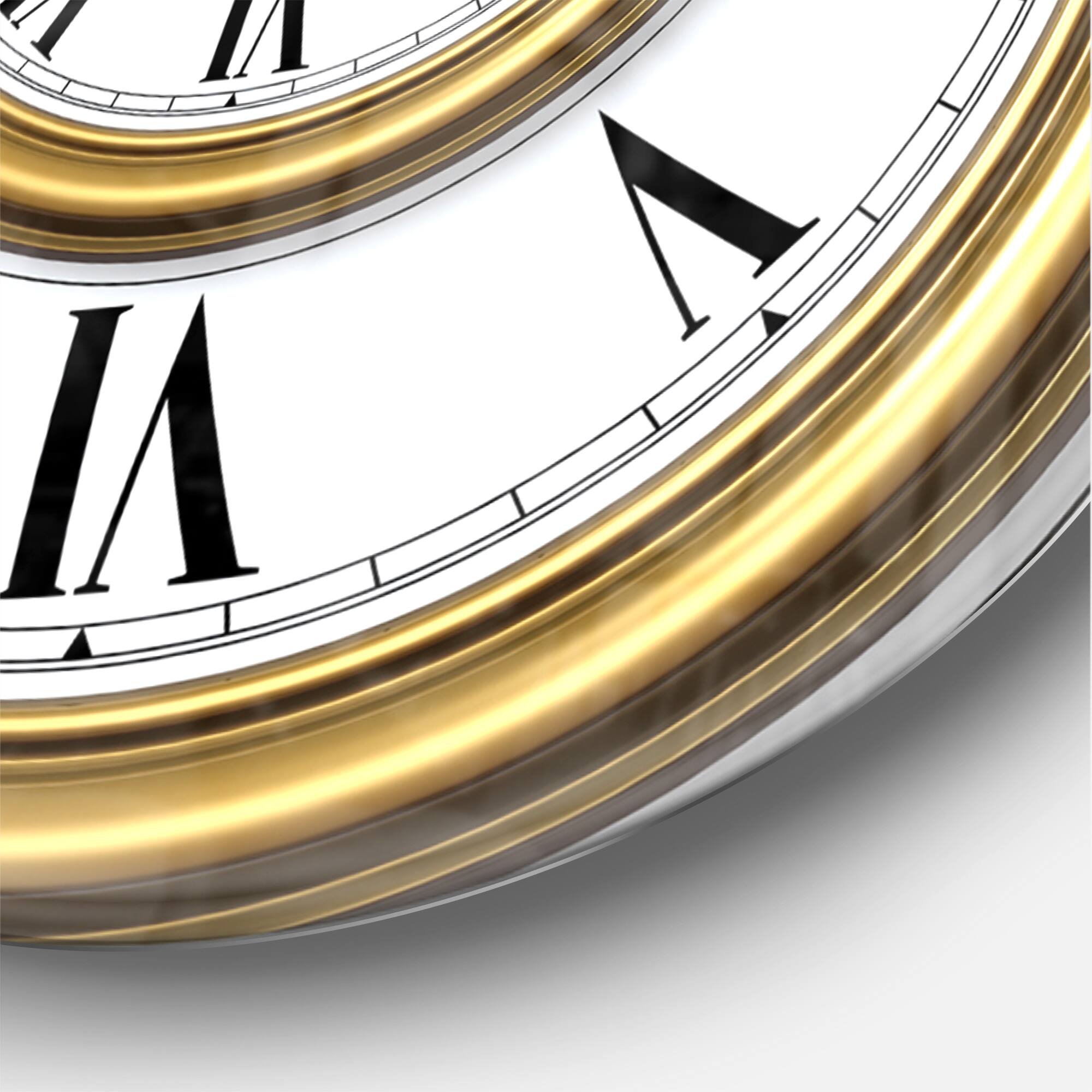 Designart &#x27;Time Spiral In Antique Style Modern Wall Clock