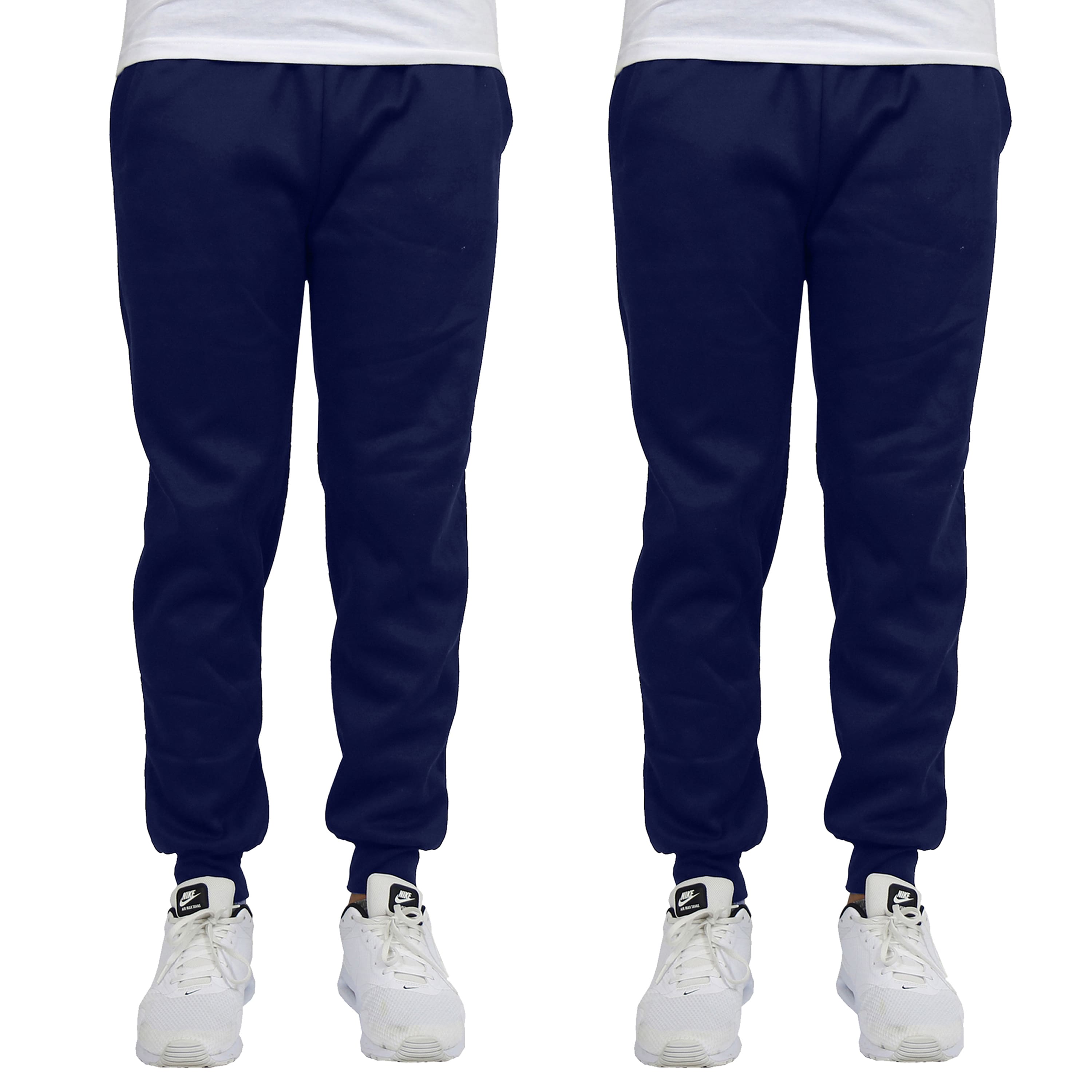 Galaxy by Harvic Men's Fleece-Lined Jogger Sweatpants 2 Pack