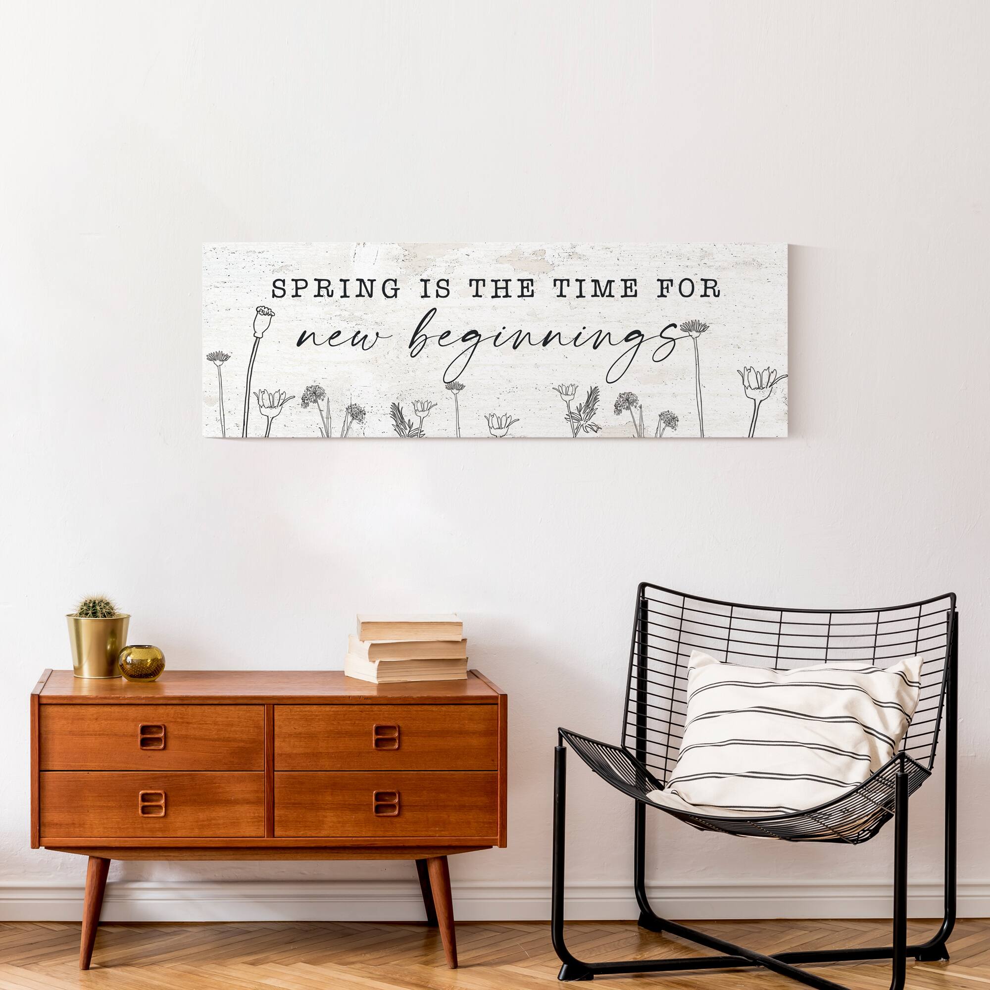 Spring Time New Beginnings 12" x 36" Canvas Wall Art