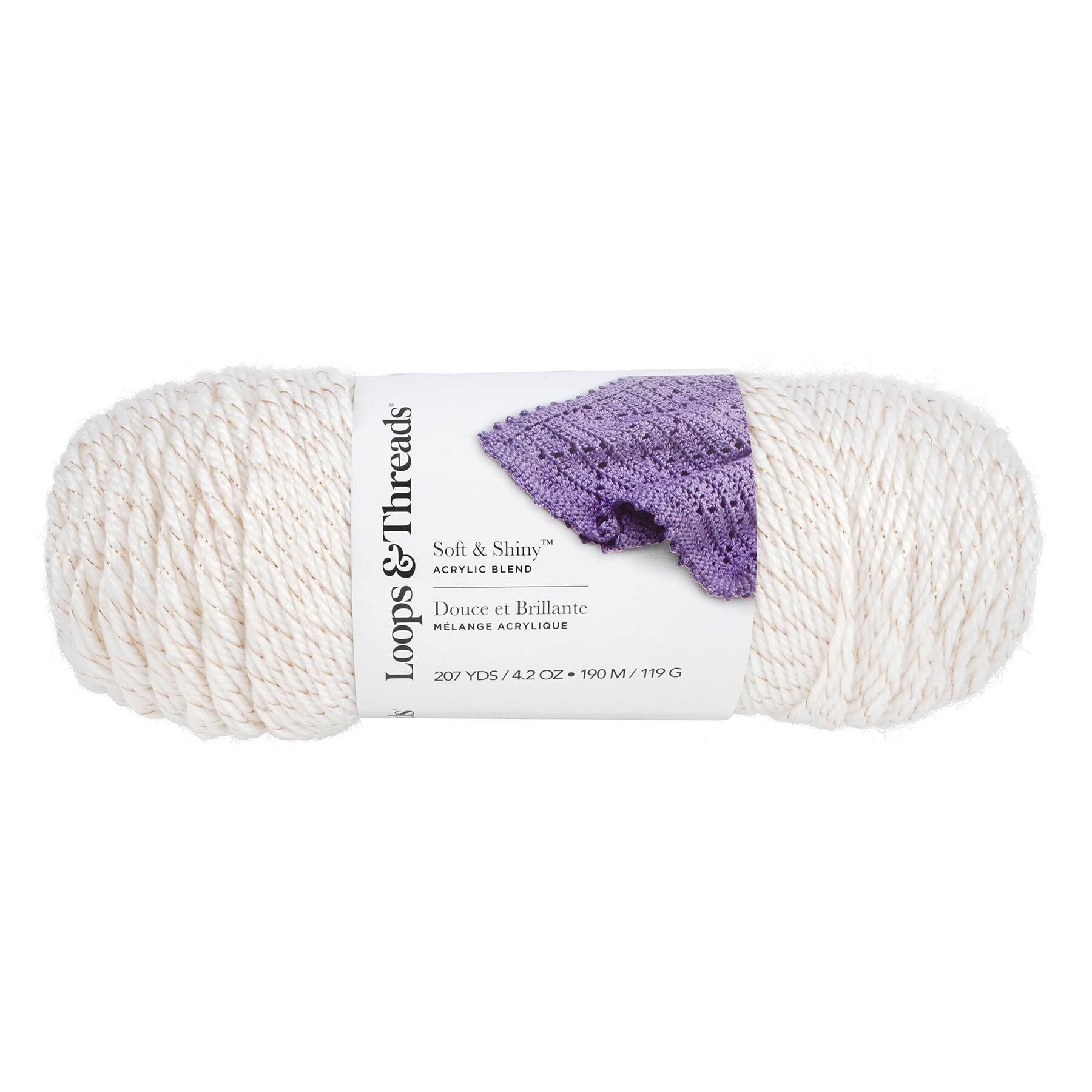 Soft & Shiny™ Solid Yarn by Loops & Threads®