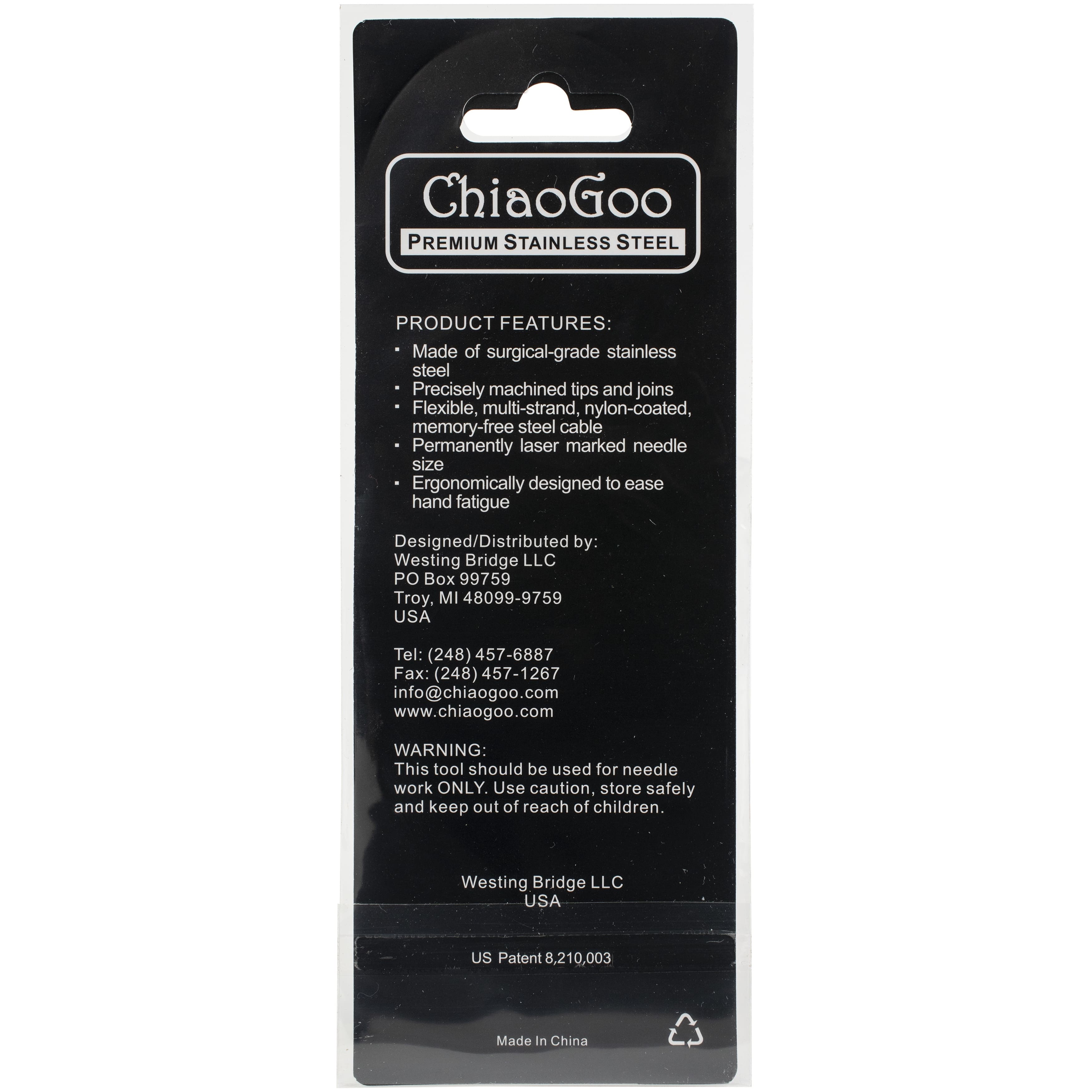 ChiaoGoo Knit RED&#x2122; 9&#x22; Circular Knitting Needles