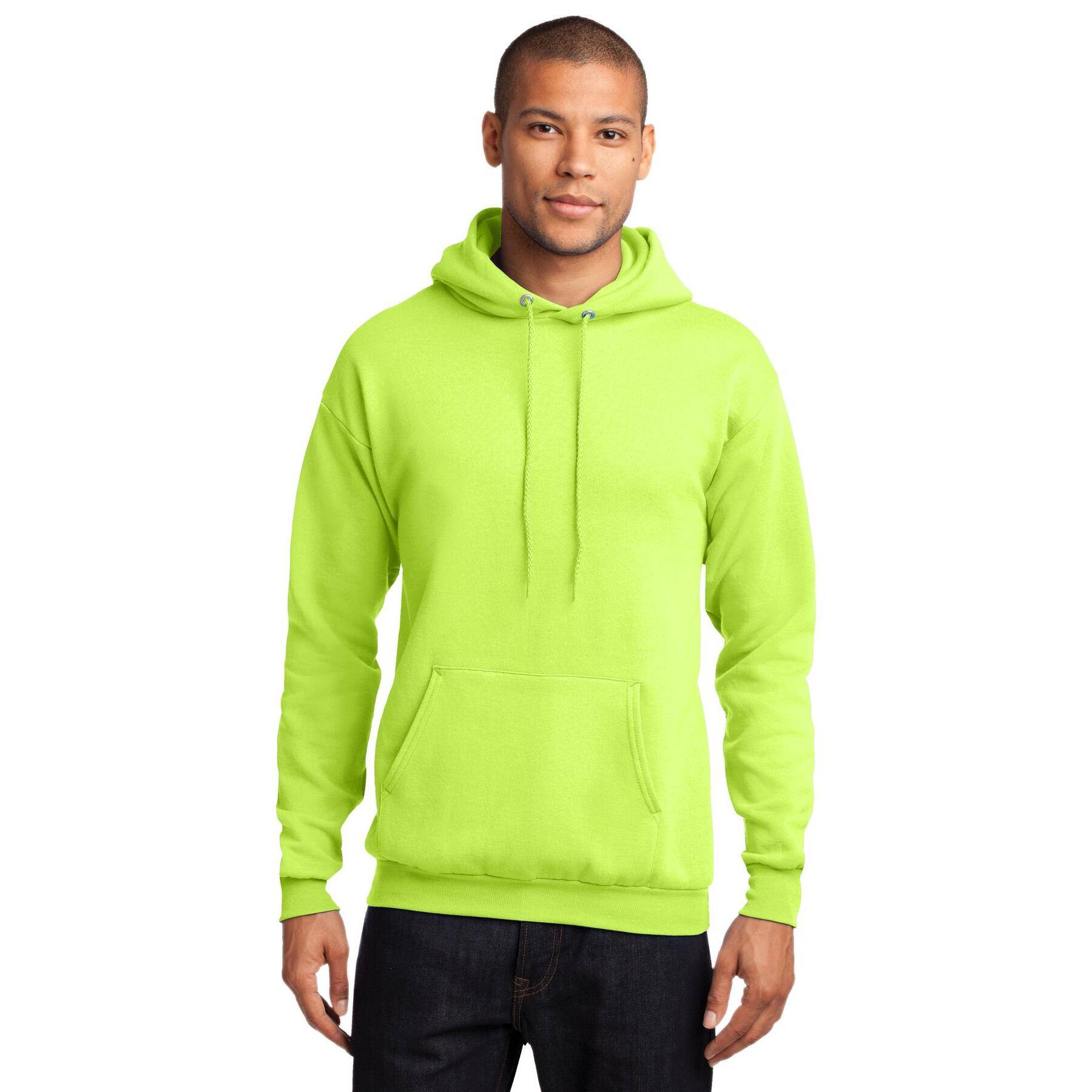 Port & Company® Neon Core Fleece Pullover Hooded Sweatshirt