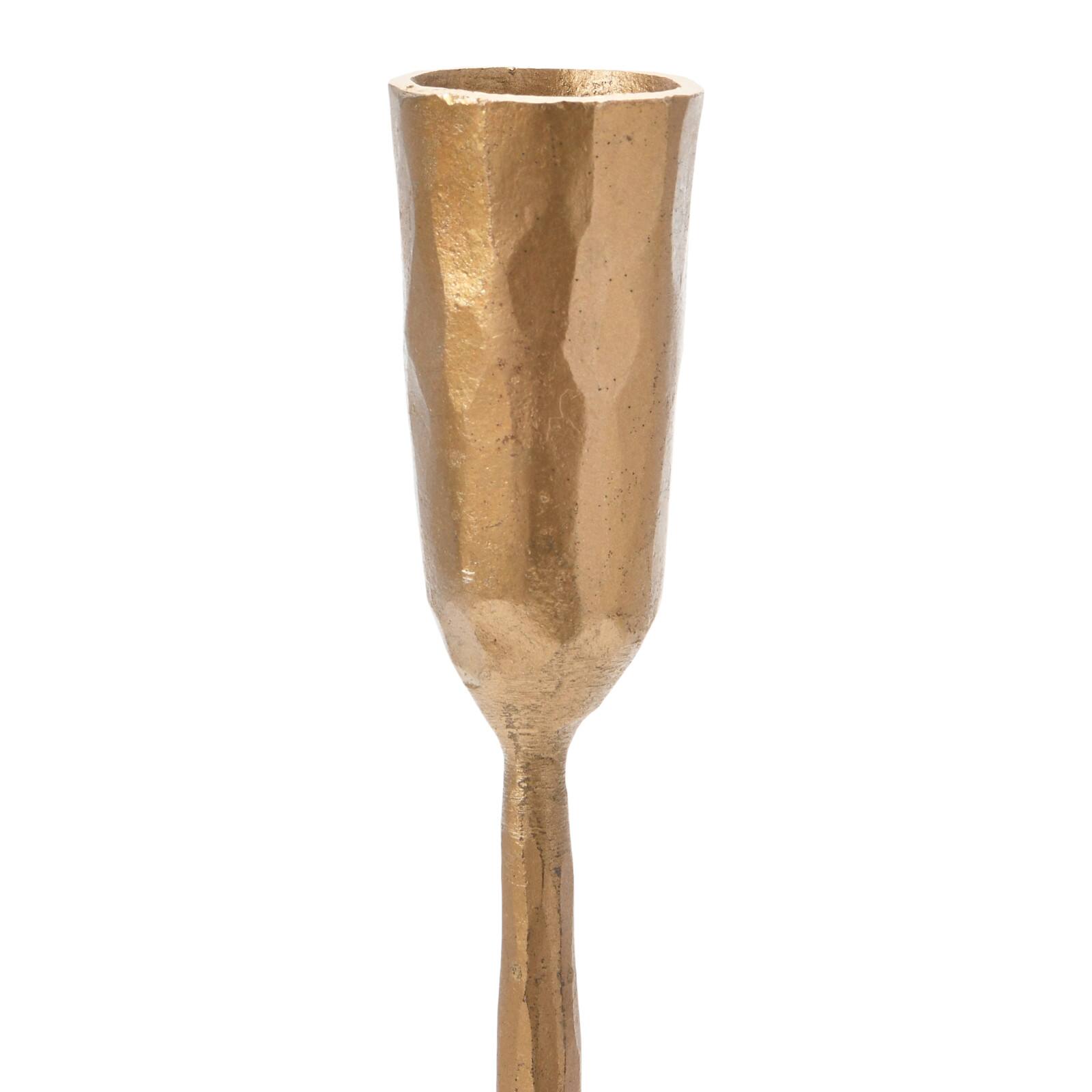 Hello Honey® 21.5" Antique Brass Hand-Forged Metal Candelabra