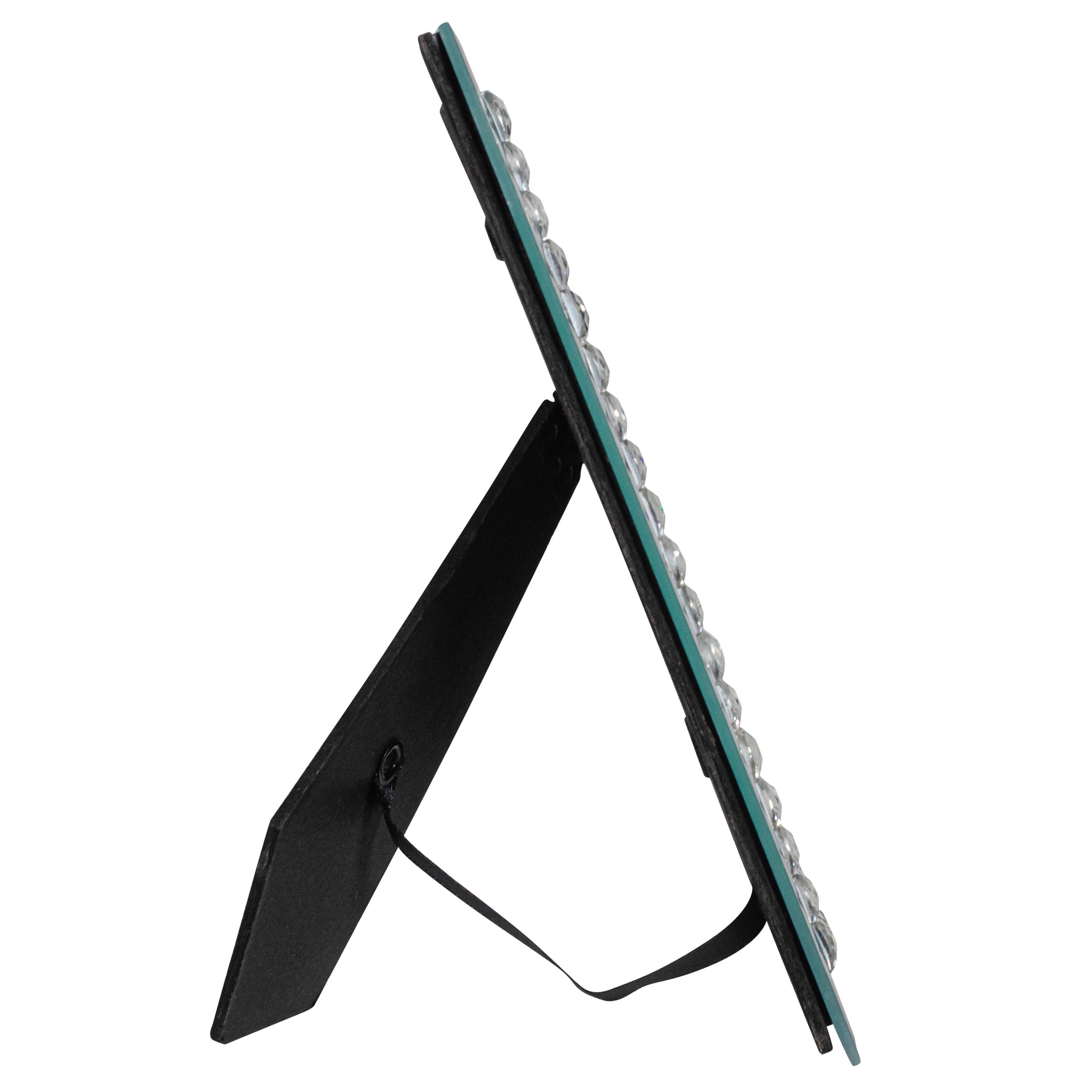 Malden International Designs 5" x 7" Mirrored Glass Frame with Jewels