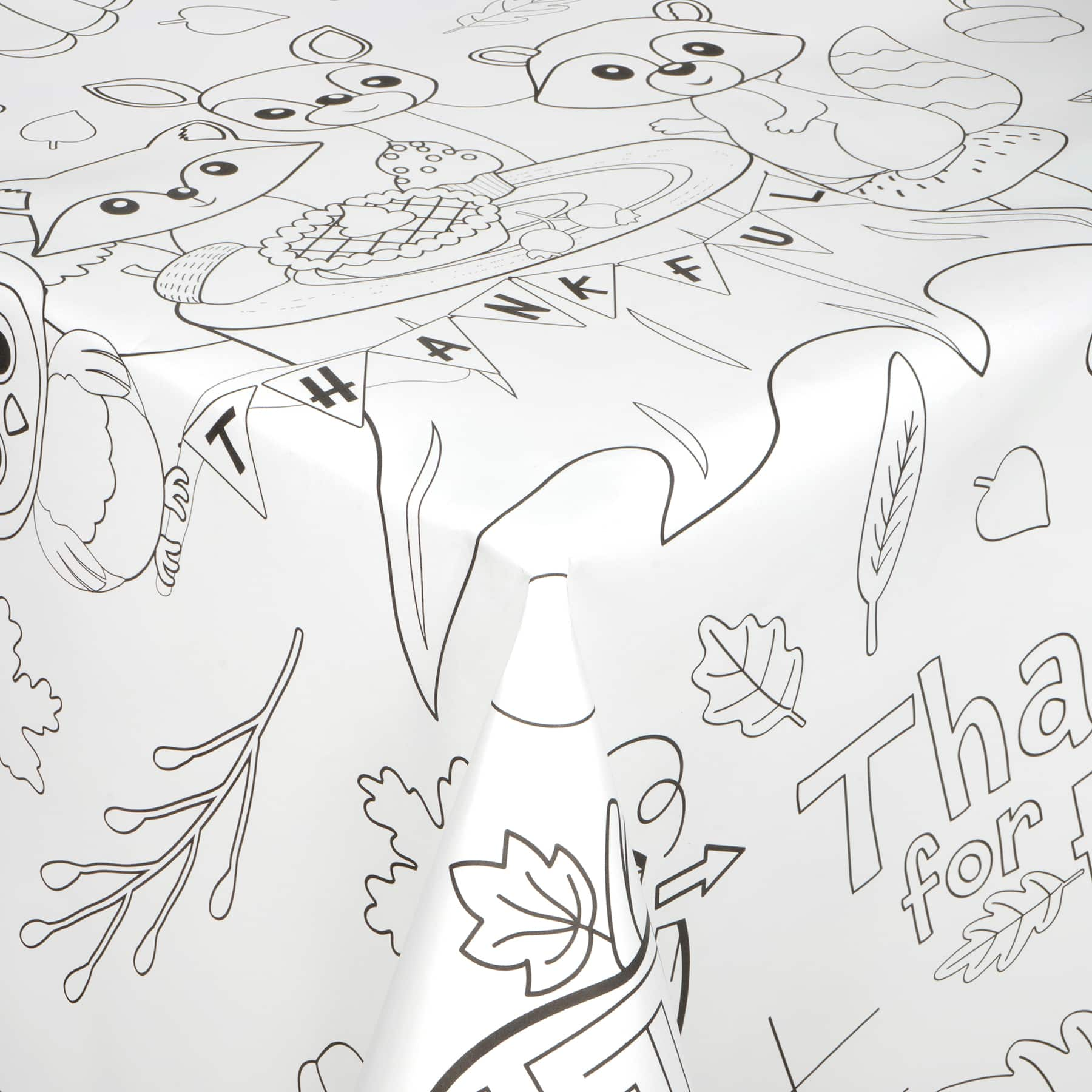 84&#x22; Thanksgiving Paper Table Cover by Celebrate It&#x2122;