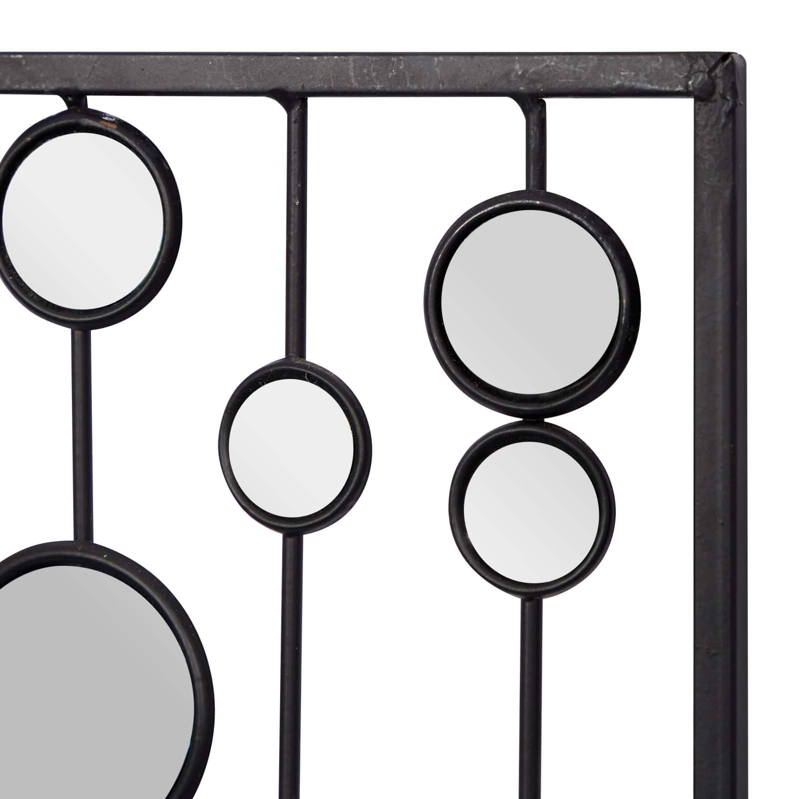 36" Black Metal Glam Abstract Panel Wall Décor Set, 3ct.